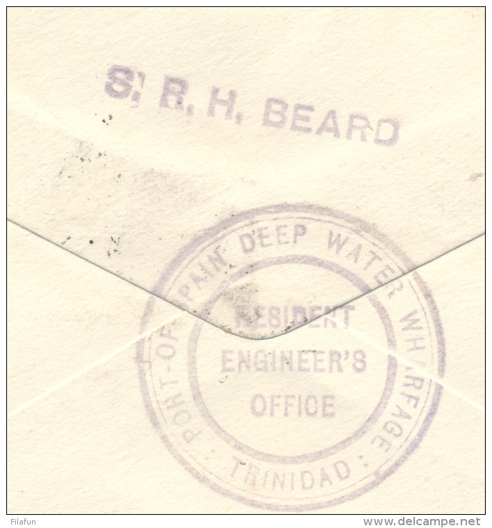 Curacao - 1938 - Trajectpost Trinidad-Barbados Op 1st KLM Flight - Curaçao, Nederlandse Antillen, Aruba