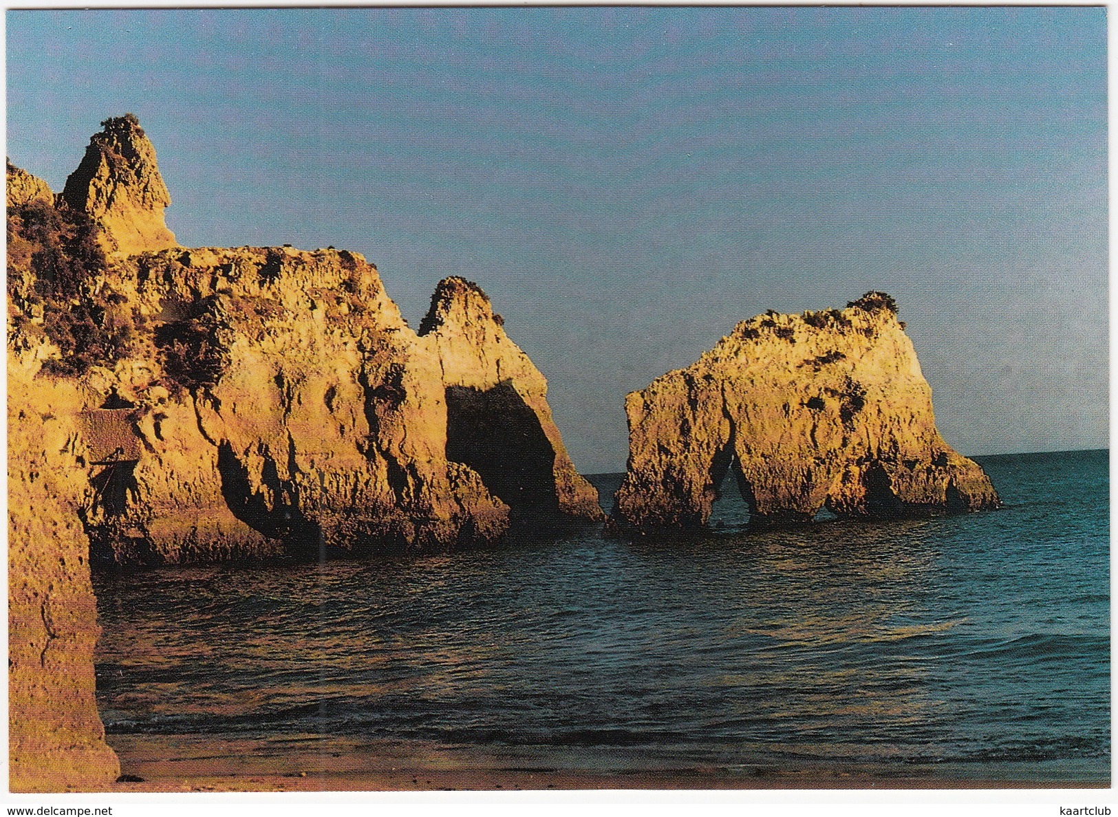 Felsenküste Der Algarve Im Abendlicht - (Reisebilder Portugal Algarve Von Werner Scharnweber) - Faro