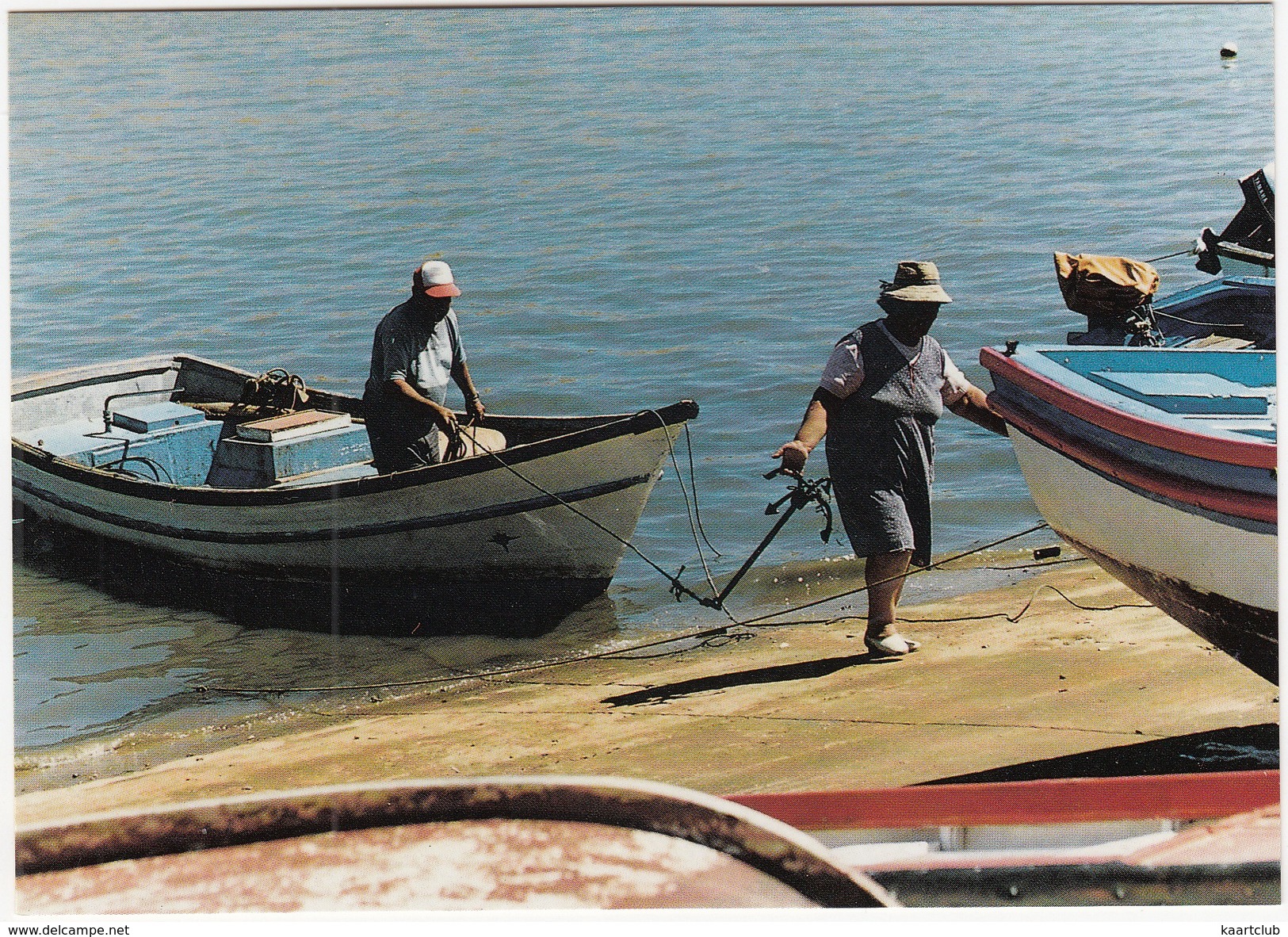 Der Fischer Und Sein Frau - (Reisebilder Portugal Algarve Von Werner Scharnweber) - Faro