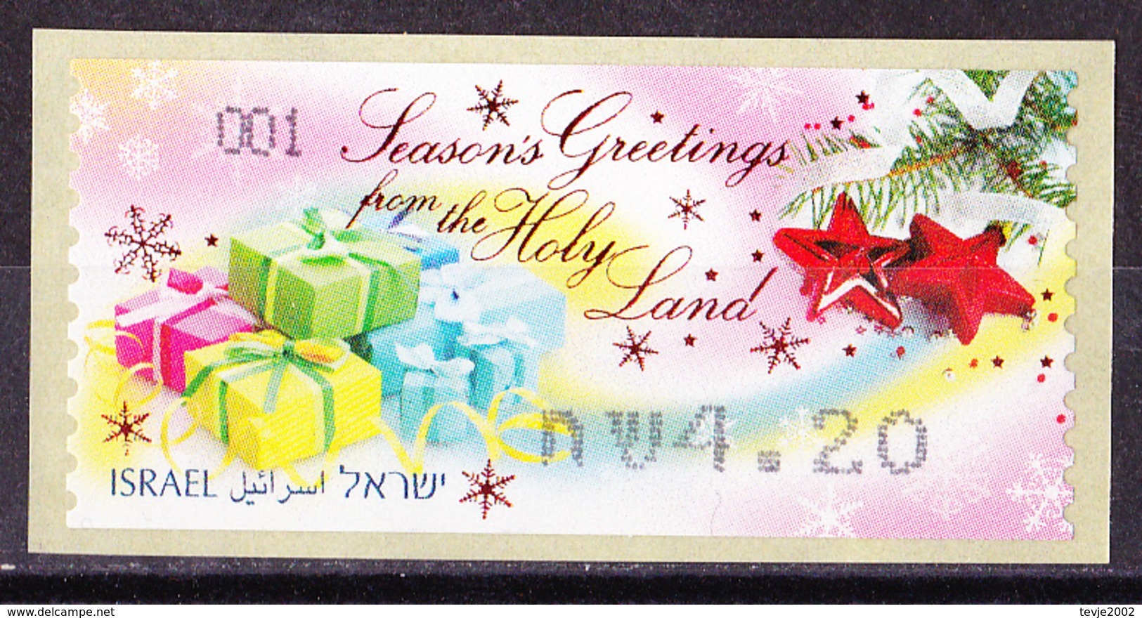 Israel - ATM Mi.Nr. 88 - Postfrisch MNH - Weihnachten Christmas Noel - Franking Labels