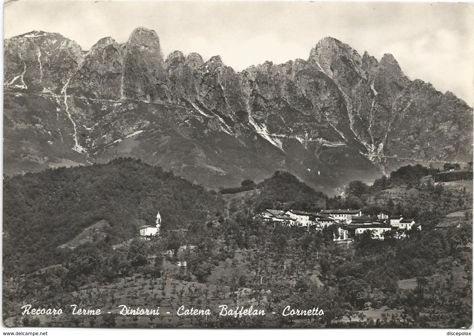 X521 Recoaro Terme (Vicenza) - Catena Baffelan Ed Il Cornetto - Panorama / Viaggiata 1961 - Altri & Non Classificati