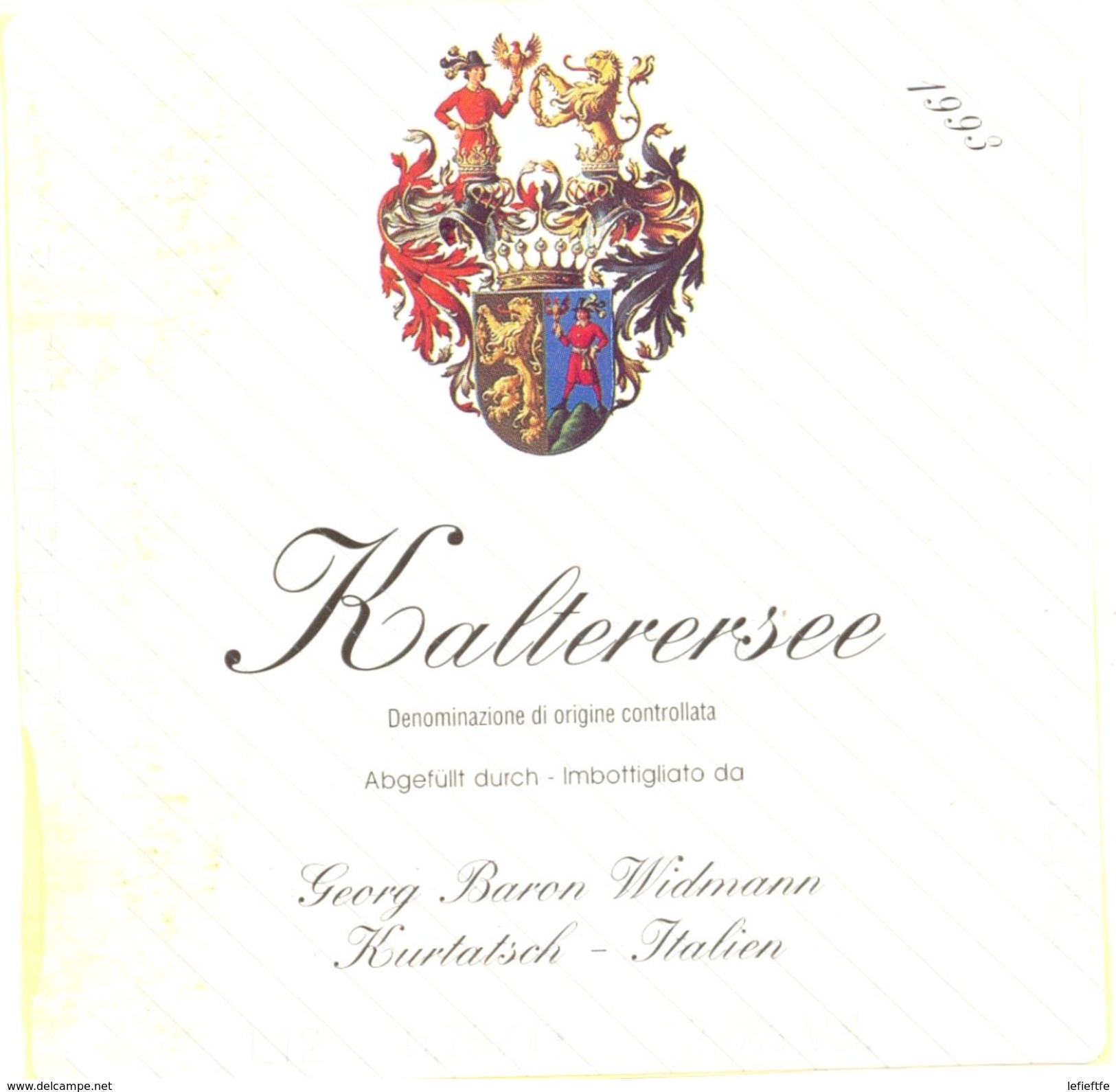 1423 - Italie - 1993 - Kalterersee - Georg Baron Widmann - Kurtatsch - Rouges