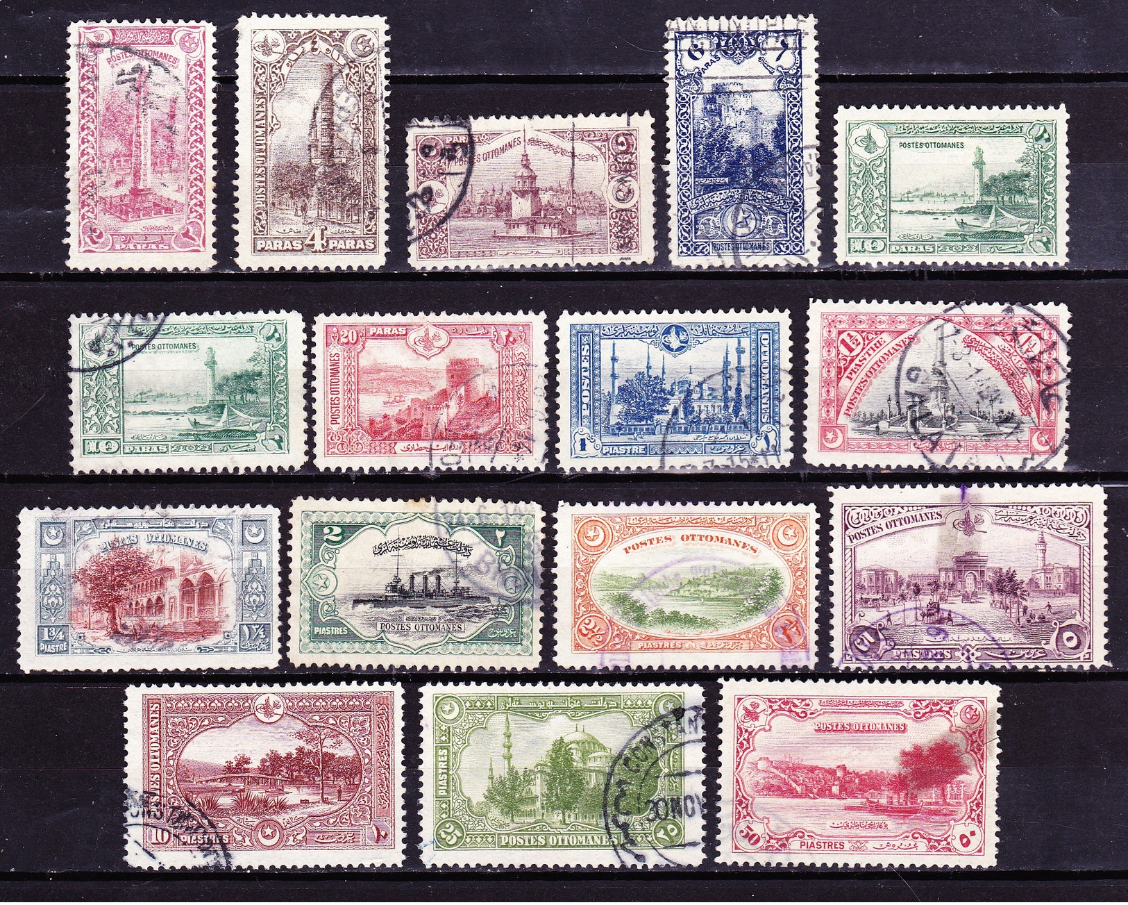 Türkei 1914, Konstantinopel - Used Stamps