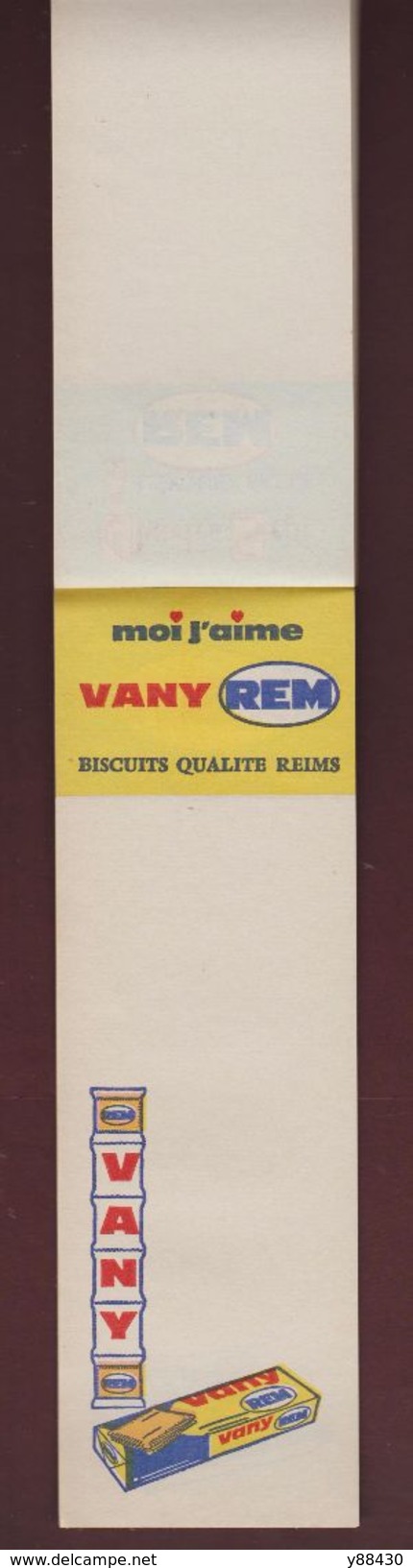 CALEPIN, Bloc-note De Réclame -  Biscuits REM . Des Années 1950/1960 - 4 Scannes - Pubblicitari