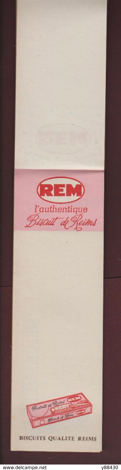 CALEPIN, Bloc-note De Réclame -  Biscuits REM . Des Années 1950/1960 - 4 Scannes - Pubblicitari