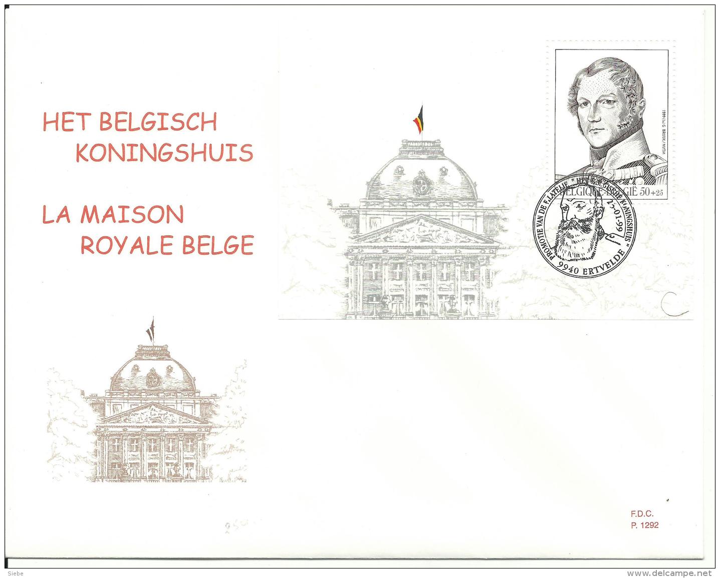 4 FDC 2793/95 + Bl 78 - Rois Belges - Belgische Koningen - 1991-2000