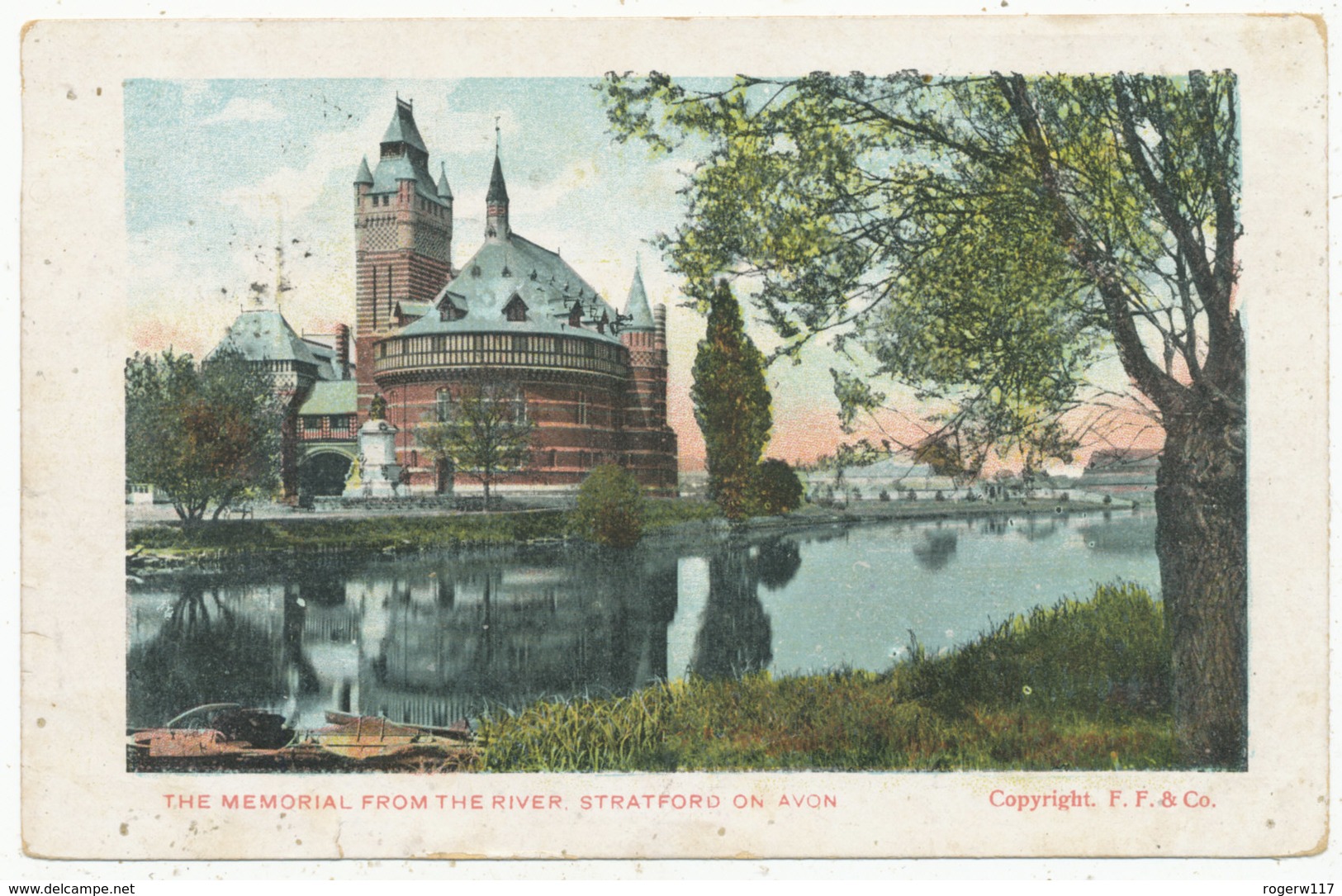 The Memorial From The River, Stratford On Avon, 1905 Postcard - Stratford Upon Avon