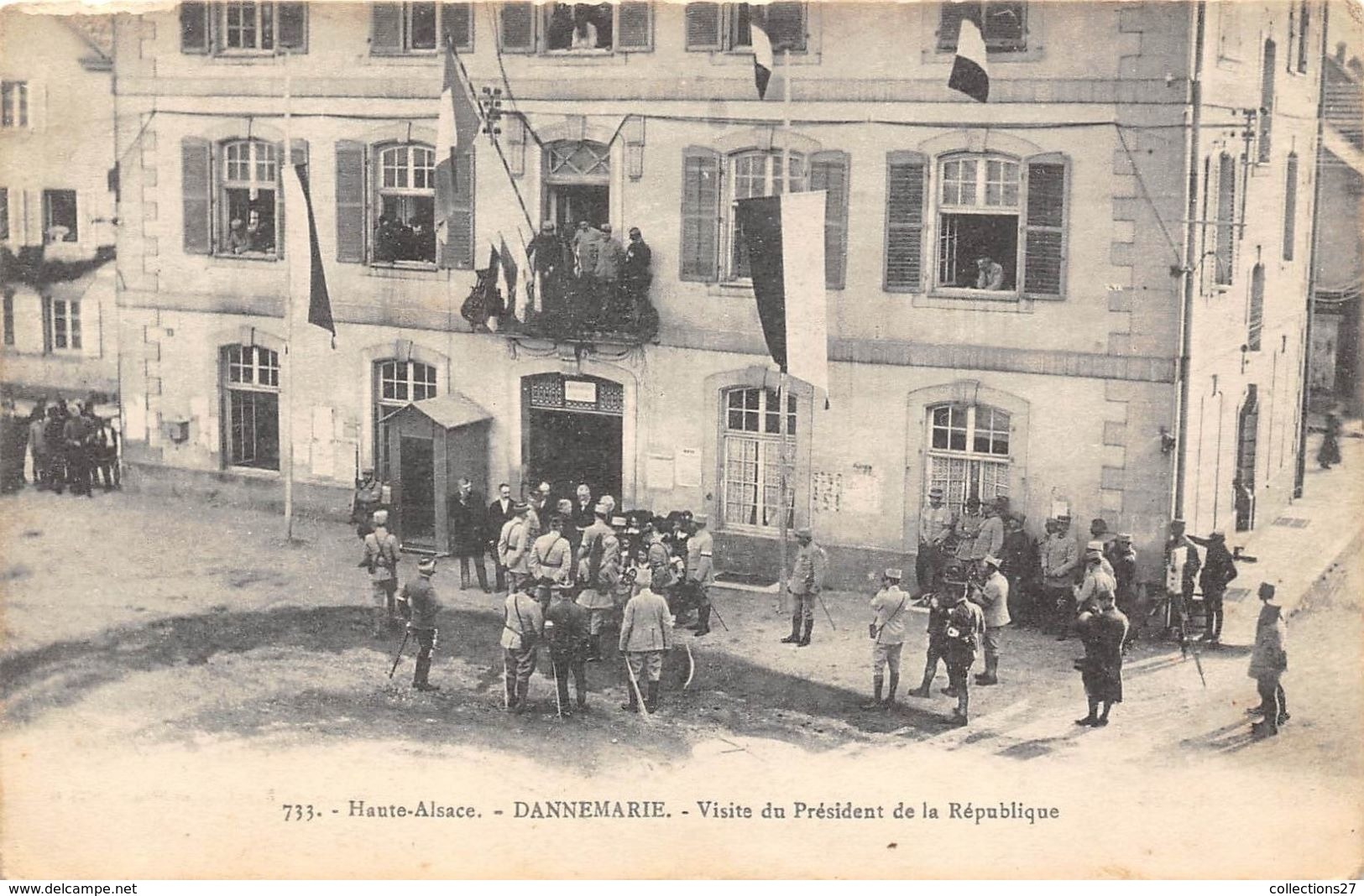 68-DANNEMARIE- VISITE DU PRESIDENT DE LA REPUBLIQUE - Dannemarie