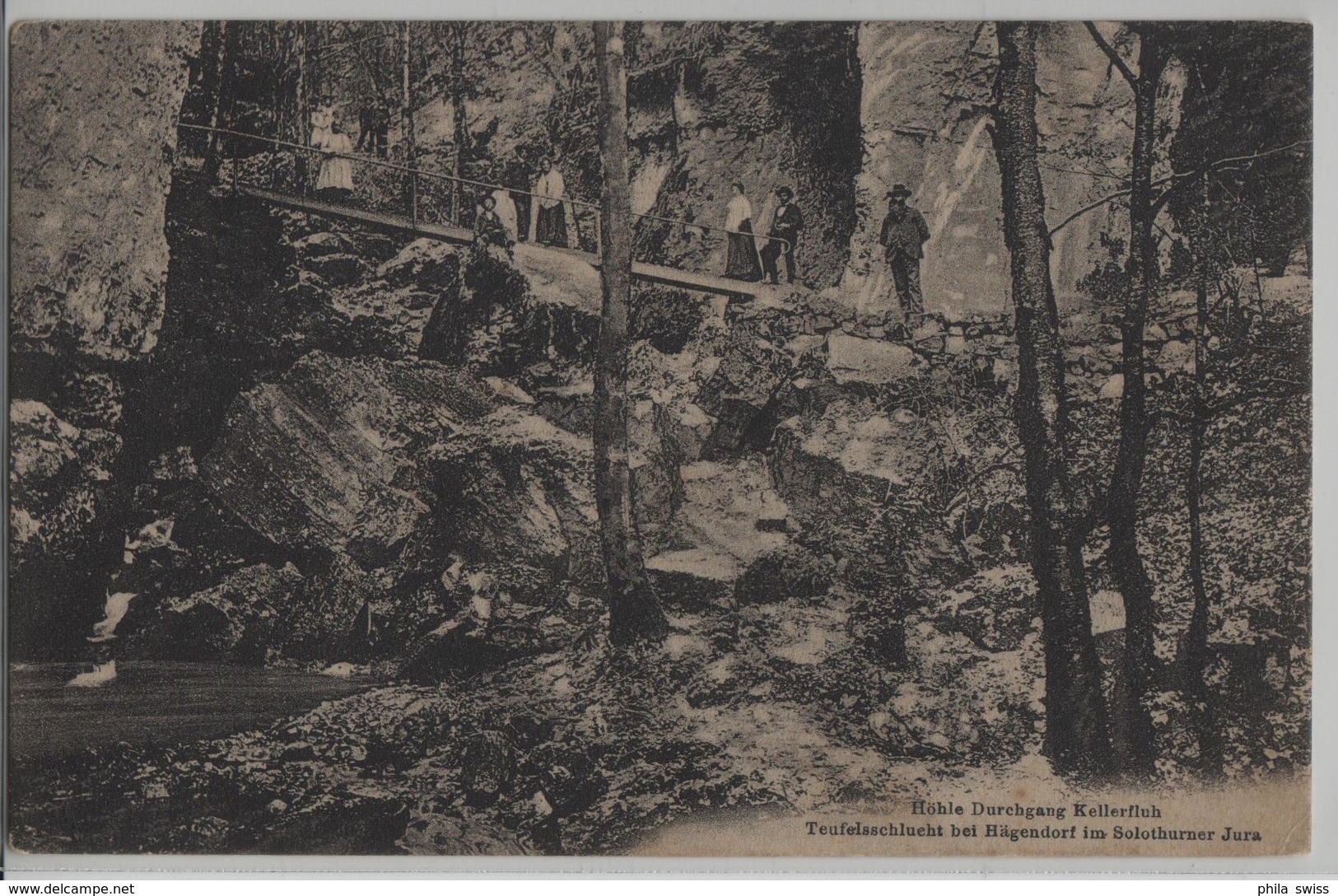 Höhle Durchgang Kellerfluh Teufelsschlucht Bei Hägendorf Im Solothurner Jura - Hägendorf