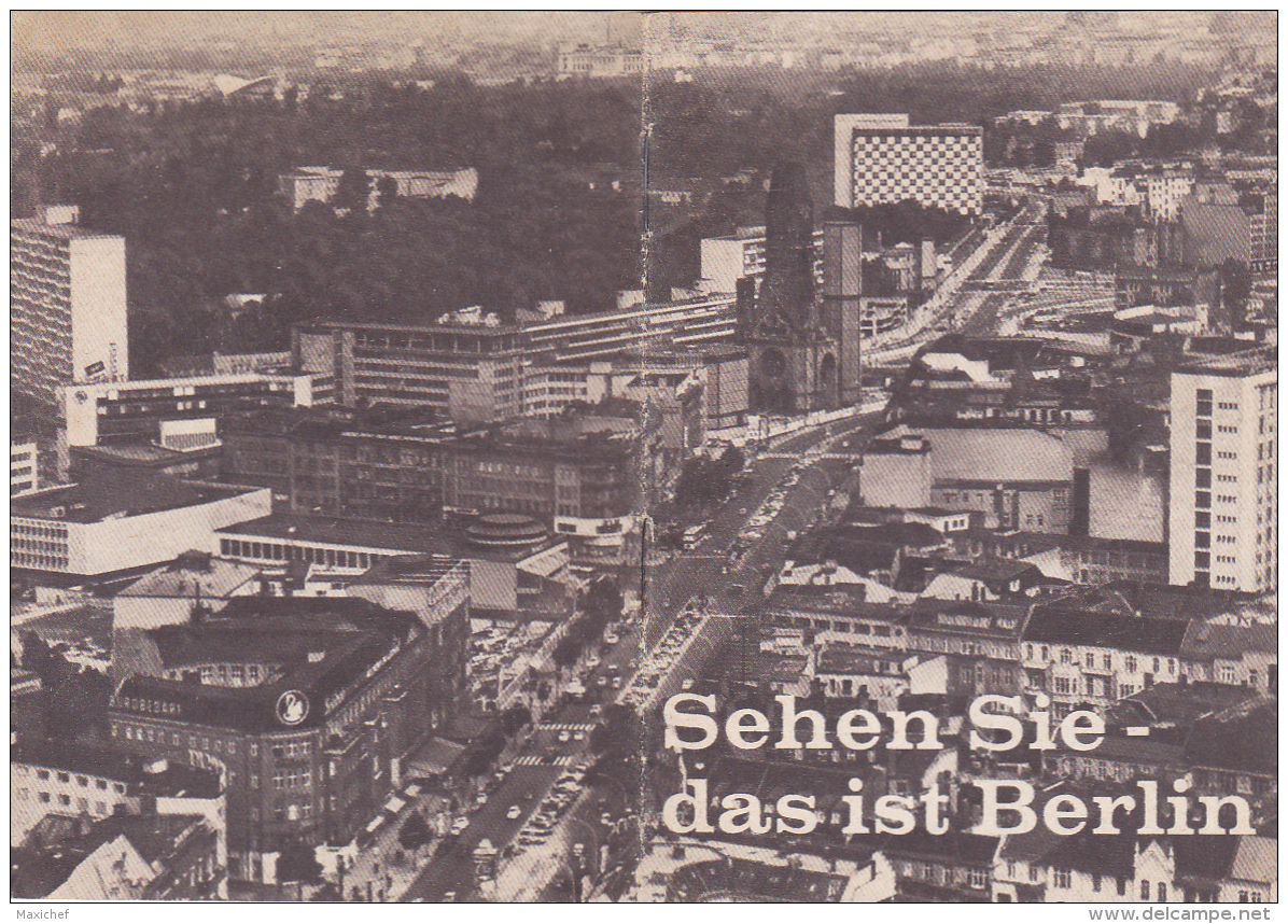 Fascicule 16 Pages, 10 X 14 "Sehen Sie, Das Ist Berlin" Présentation Berlin Après Guerre & Jusqu'à Construction Du Mur - Autres & Non Classés