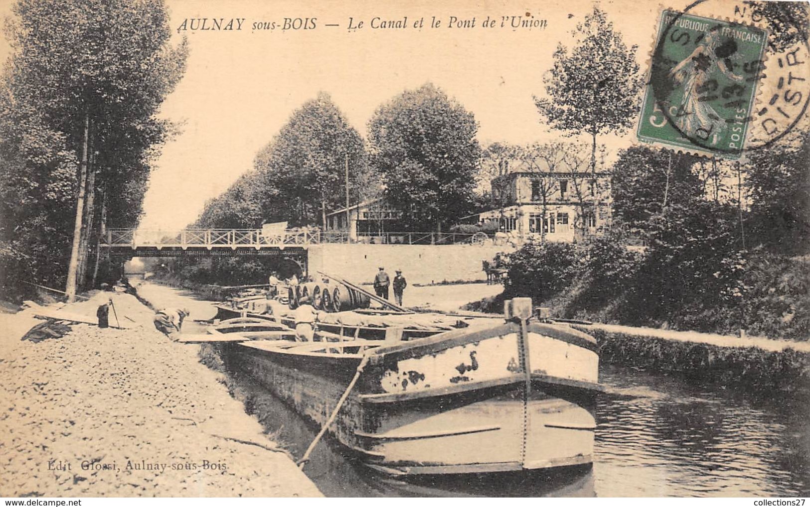 93-AULNAY-SOUS-BOIS- LE CANAL ET LE PONT DE L'UNION - Aulnay Sous Bois