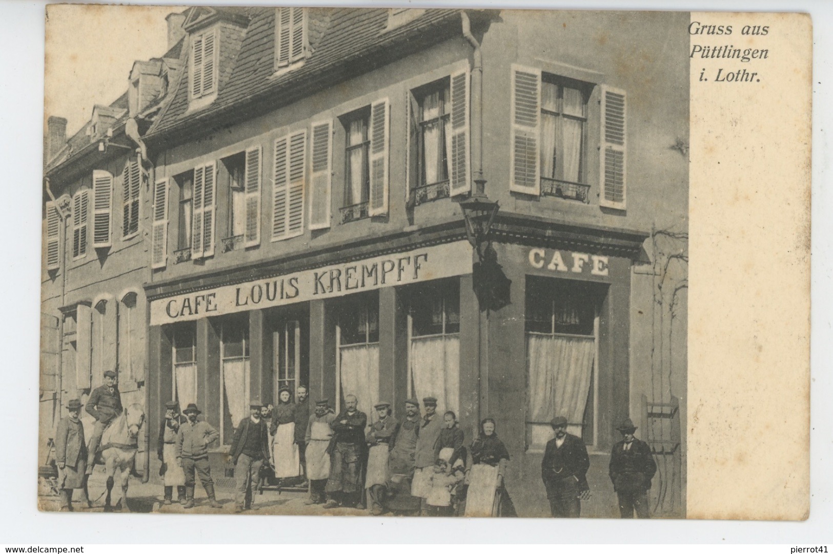 PUTTELANGE - Gruss Aus PÜTTLINGEN - Café LOUIS KREMPFF - Puttelange