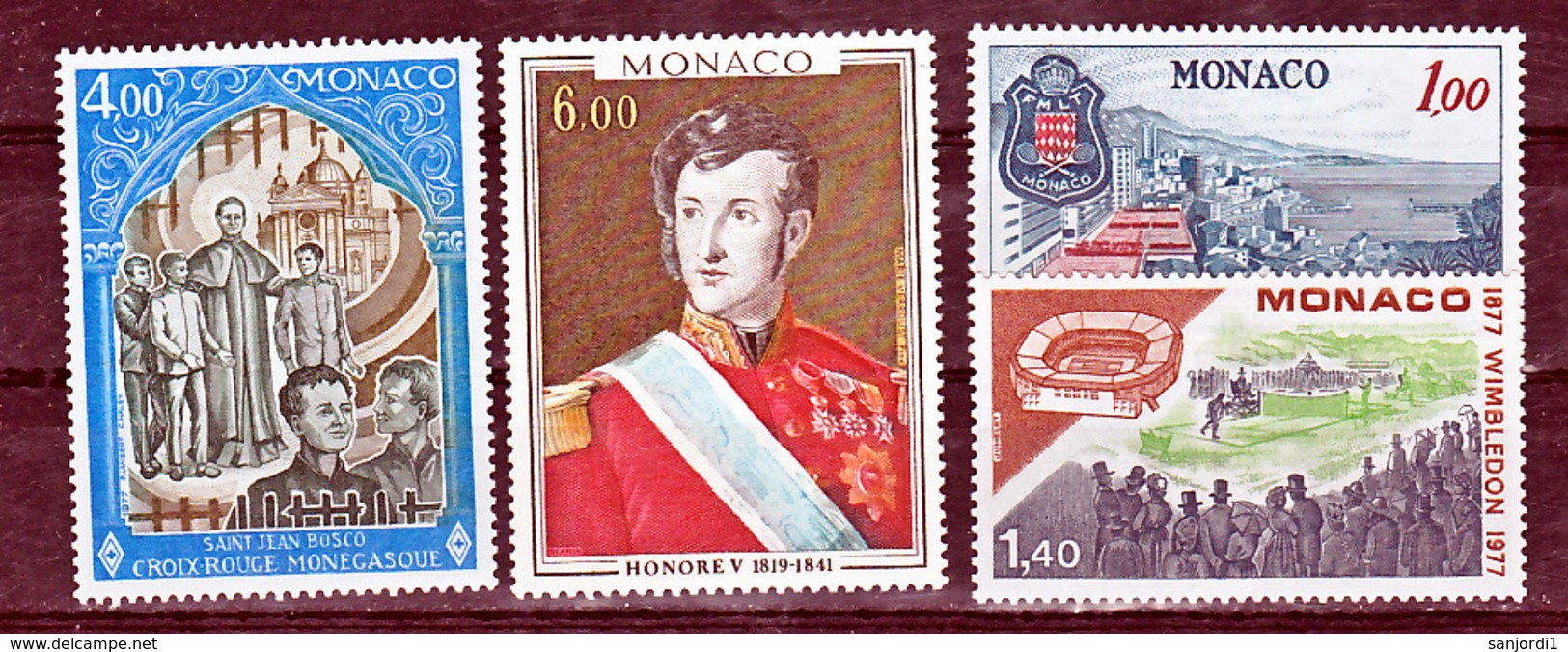 Monaco 1977 Année Complète Postes 1079 à 1124 Neuf Avec Trace De Charnière* TB  MH  Con Charnela Cote **102 - Komplette Jahrgänge