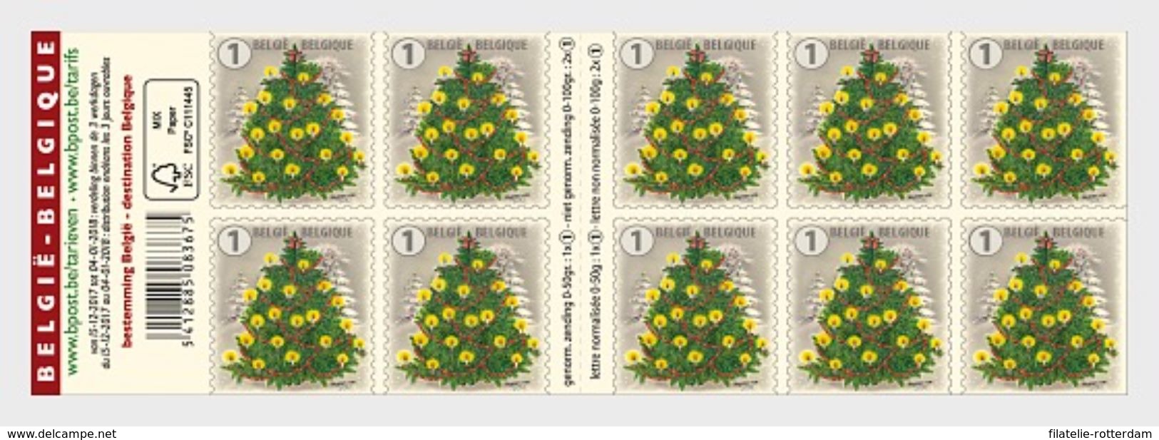 België / Belgium - Postfris / MNH - Sheet Kerstmis 2017 - Nuevos