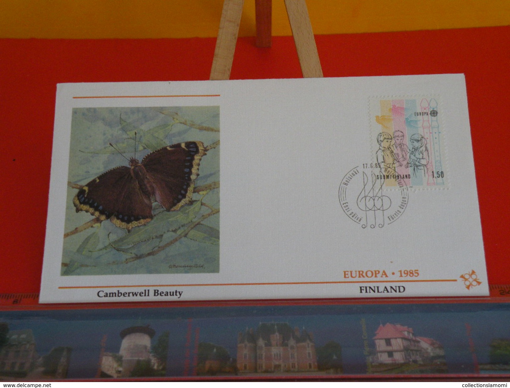 Papillon Camberwell Beauty > Finlande > Europa CEPT 1985 - 17.6.1985 - FDC 1er Jour - FDC