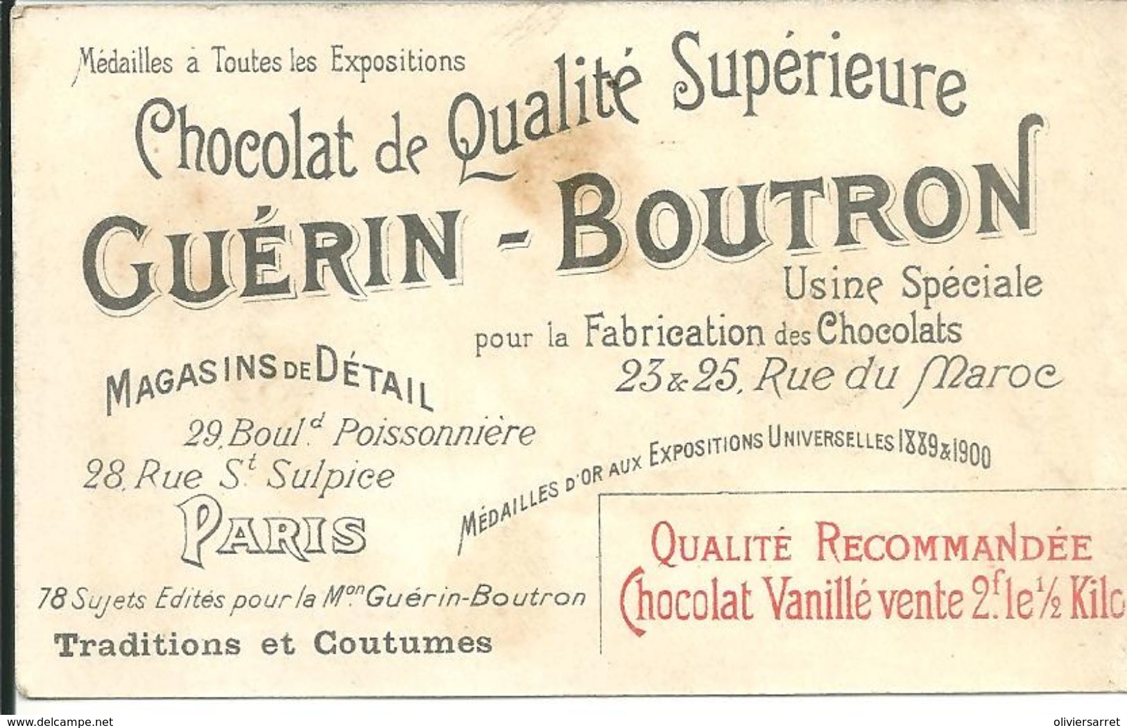 Chromos   Guérin Boutron    La Sainte Barbe Fete Des Artilleurs - Guérin-Boutron
