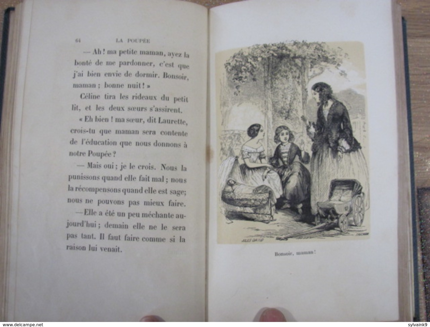 la poupee bien elevee la lanterne magique des petits enfants reliure romantique Delafaye Bréhier Julie vers 1860 ducrocq