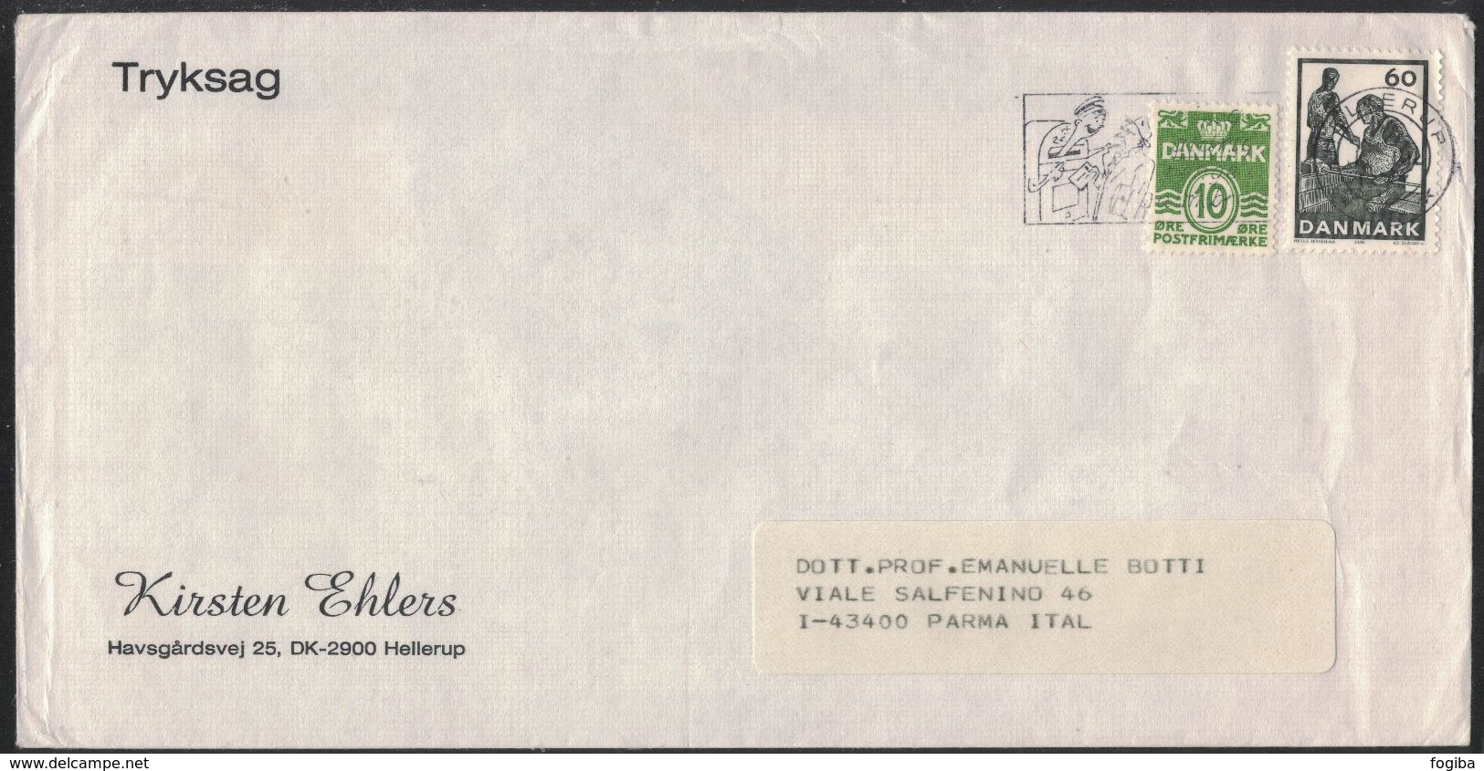 XB101    Denmark 1976 Cover Letter From Hellerup To Parma Italy - Storia Postale