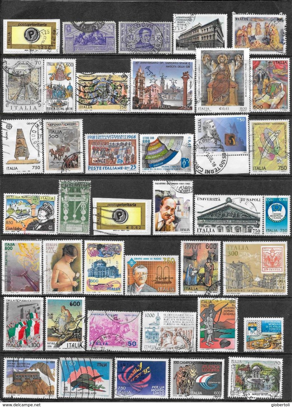 Italia/Italy/Italie: Lotto Di 206 Francobolli Usati, Lot De 206 Timbres Utilisés, Lot Of 206 Used Stamps - Lotti E Collezioni