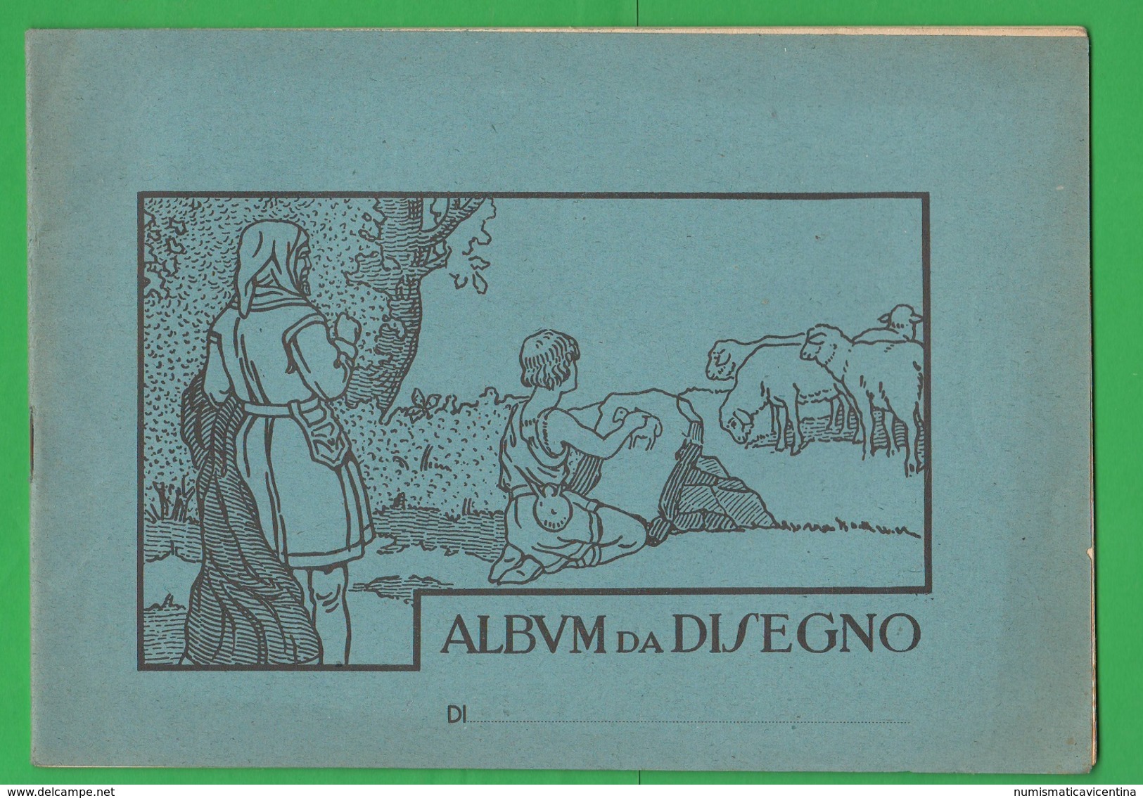 4 Album Da Disegno Scuole Elementari Anni 40 - Altri Disegni