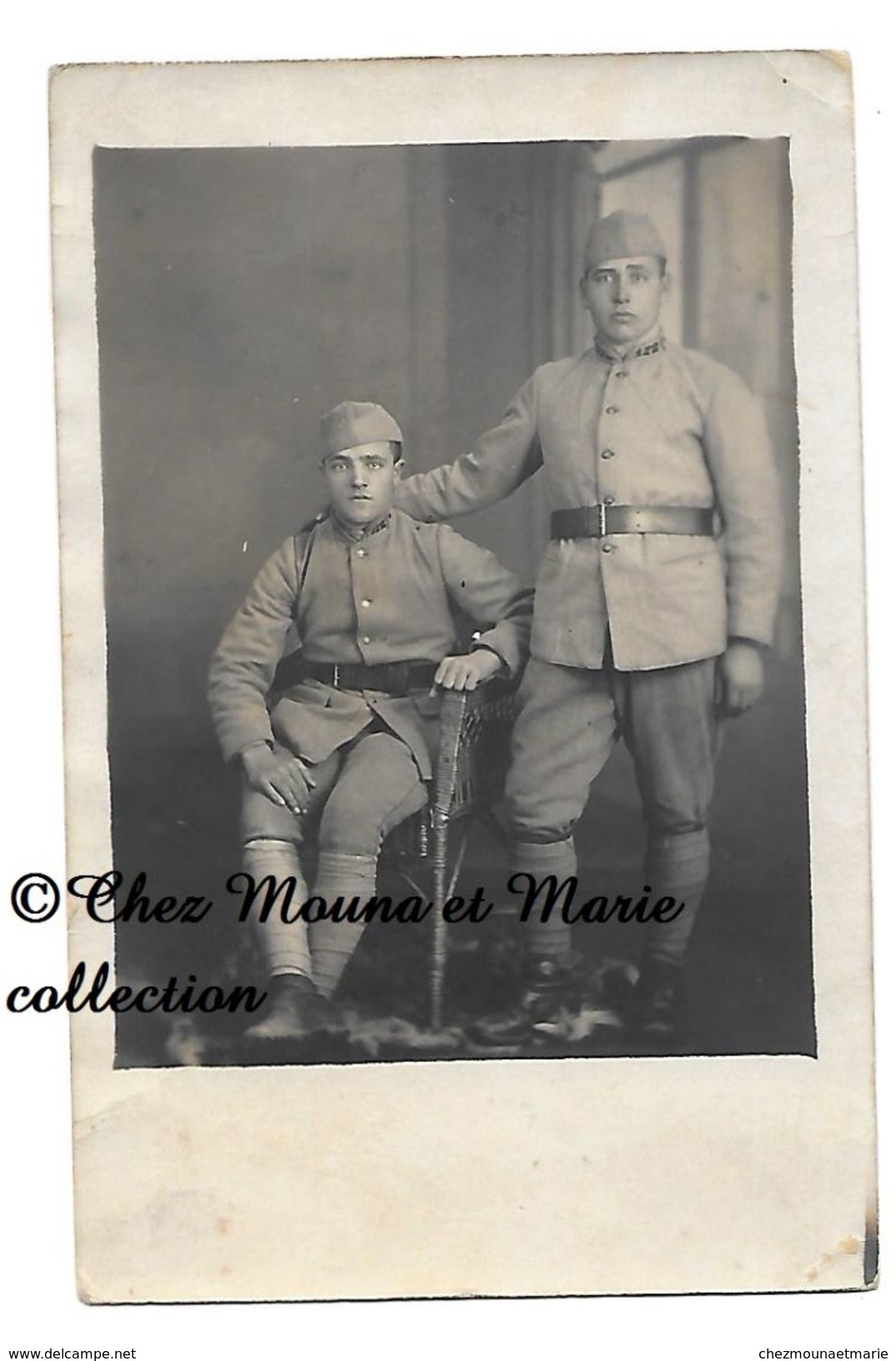 KAISERLAUTERN - 112 EME REGIMENT - DE ET POUR CORTEGGIANI GENDARME A FONTAN - CARTE PHOTO MILITAIRE CPA - Personen