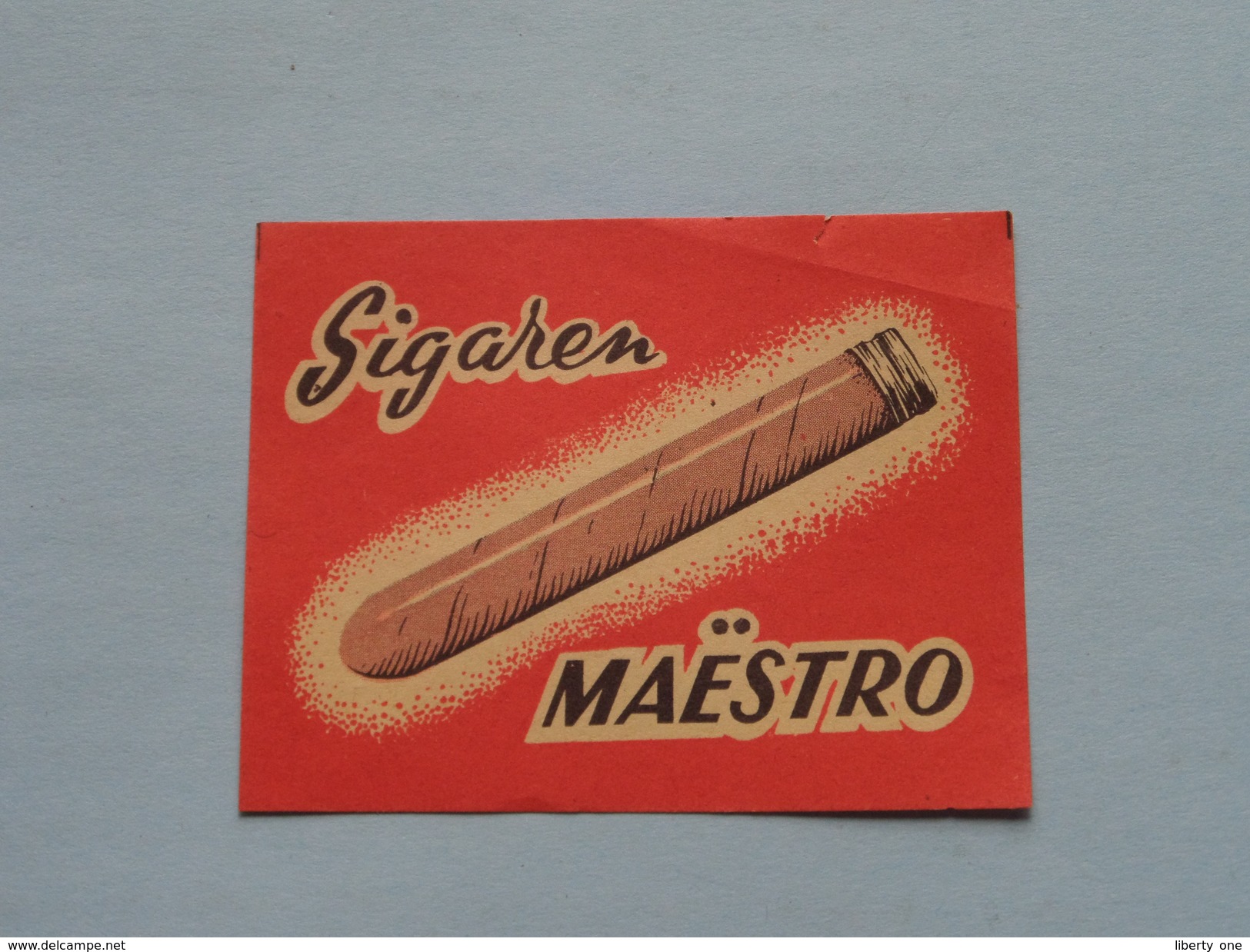 Sigaren MAËSTRO : Formaat 6,5 X 5 Cm. ( Zie Foto's ) ! - Matchbox Labels