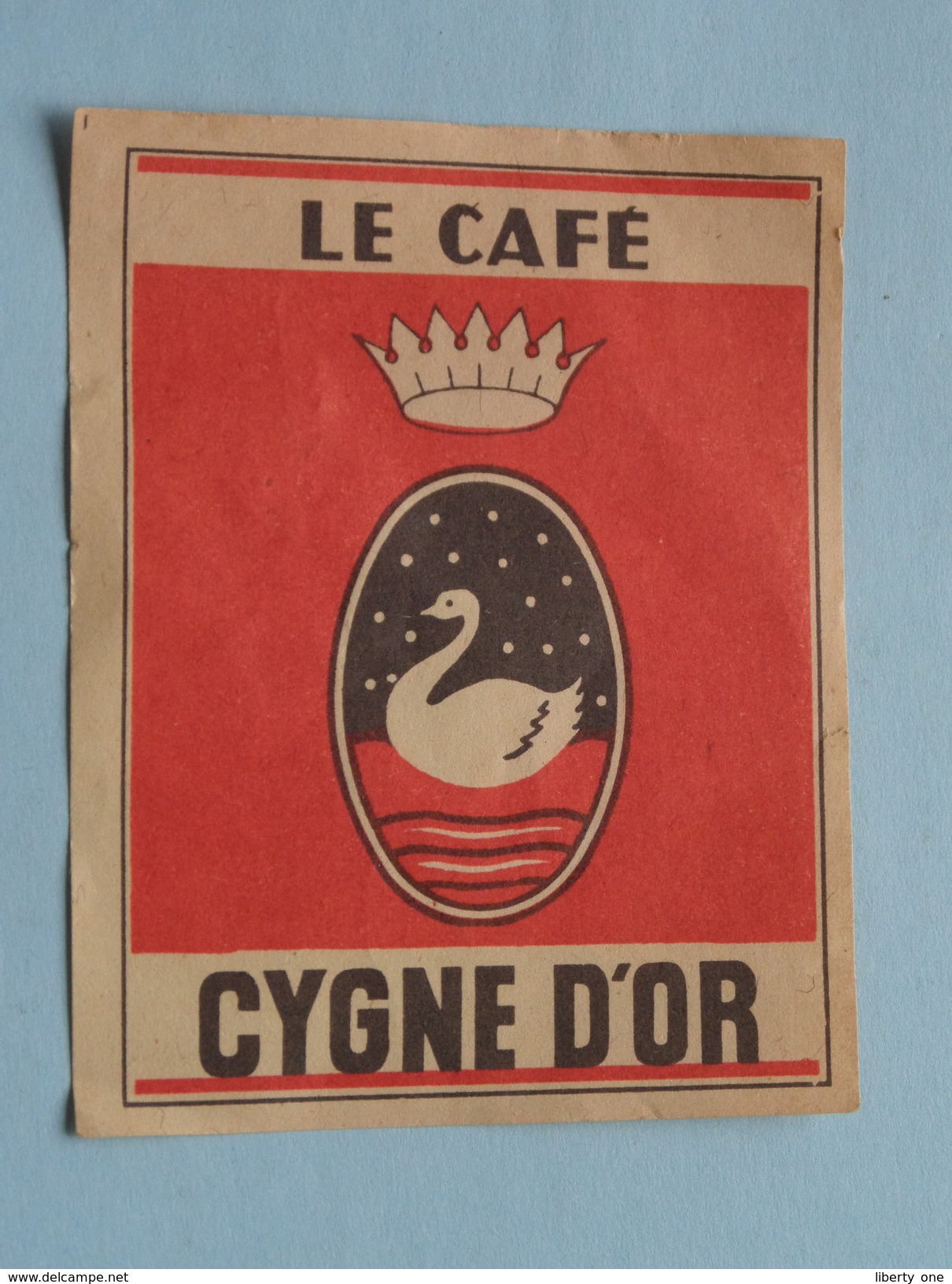 Le Café CYGNE D'OR : Formaat +/- 6,5 X 8,5 Cm. ( Zie Foto's ) ! - Boites D'allumettes - Etiquettes