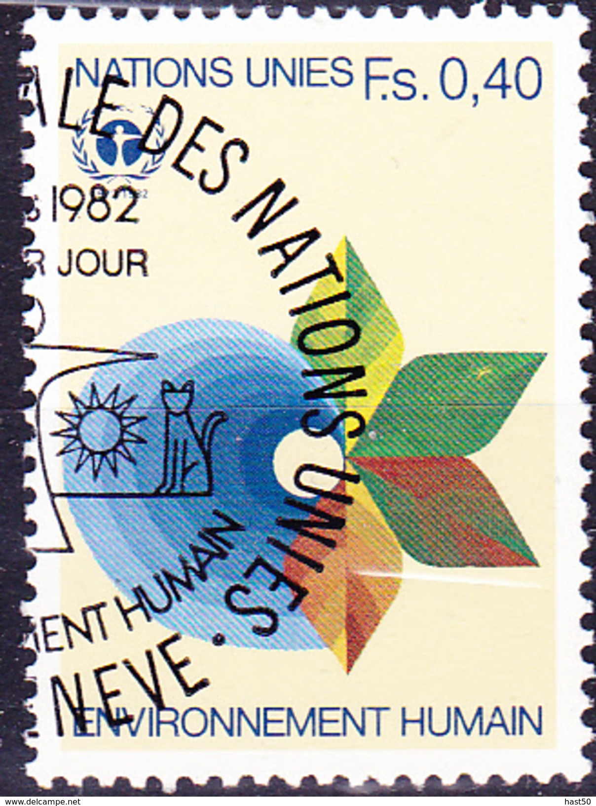 UN Genf  Geneva Geneve -  Umweltschutz-Konferenz In Stockholm (MiNr: 105) 1982 - .gest Used Obl - Oblitérés