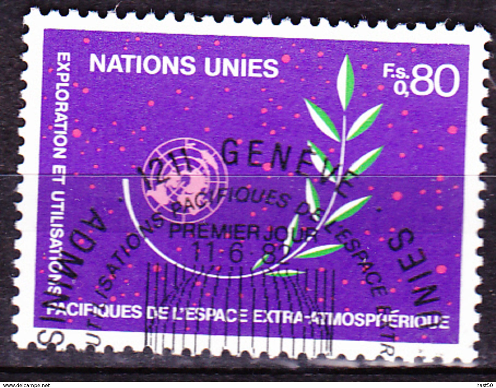 UN Genf  Geneva Geneve - UNISPACE (MiNr: 107) 1982 - Gest Used Obl - Oblitérés