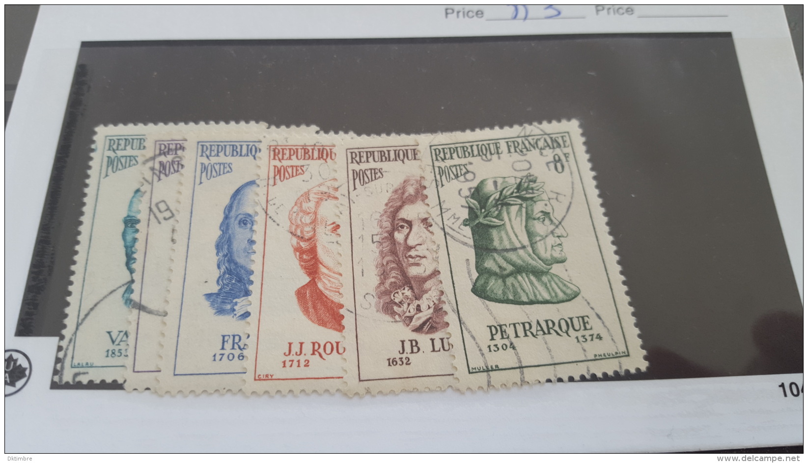 LOT 372356 TIMBRE DE FRANCE OBLITERE N°1082 A 1087 - Oblitérés