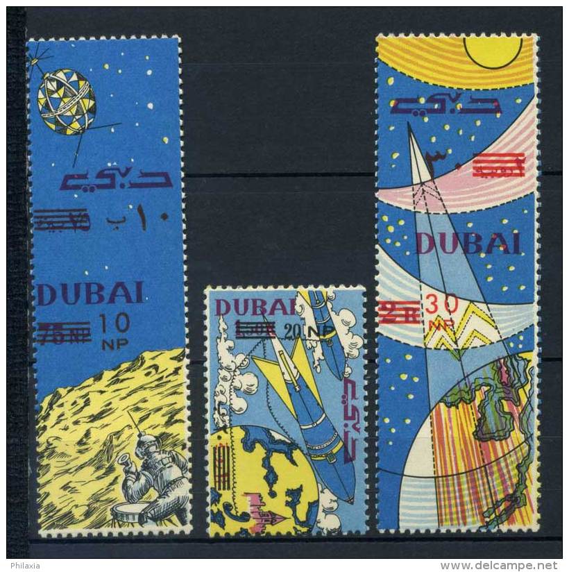 Dubai 1964 Mi. 157-159 MNH 100% Space - Dubai