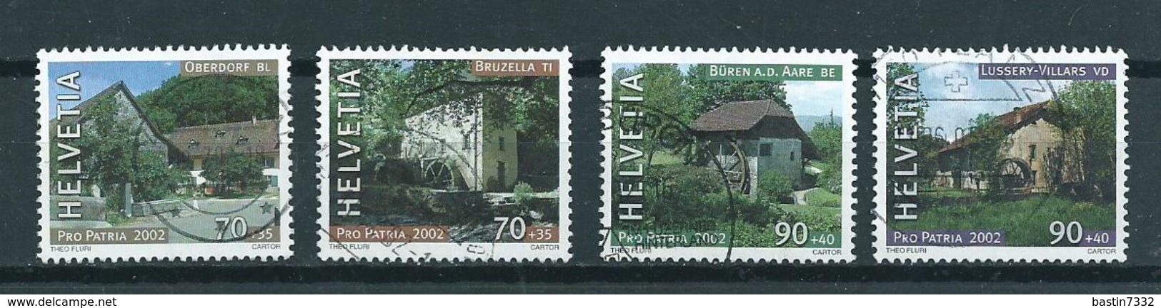 2002 Switzerland Complete Set Pro Patria Used/gebruikt/oblitere - Gebruikt