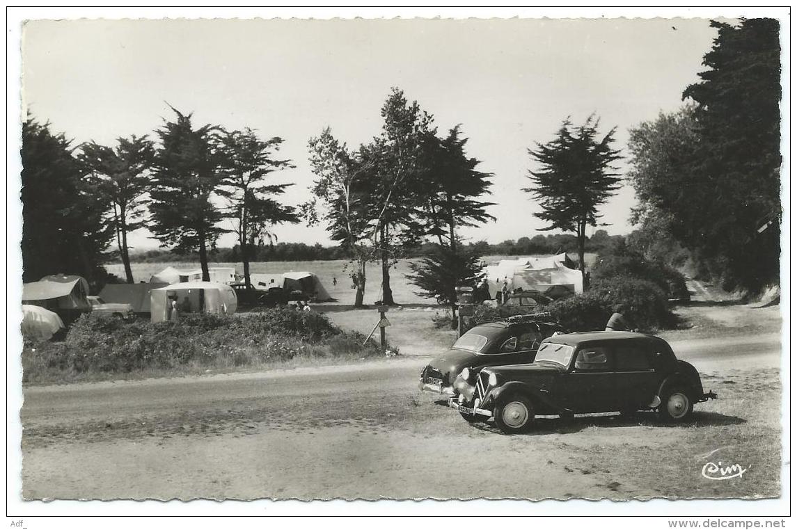 JOLIE CPSM QUIMIAC - MESQUER, CITROEN TRACTION AU 1er PLAN, TERRAIN DE CAMPING DE SORLOCK, LOIRE ATLANTIQUE 44 - Other & Unclassified