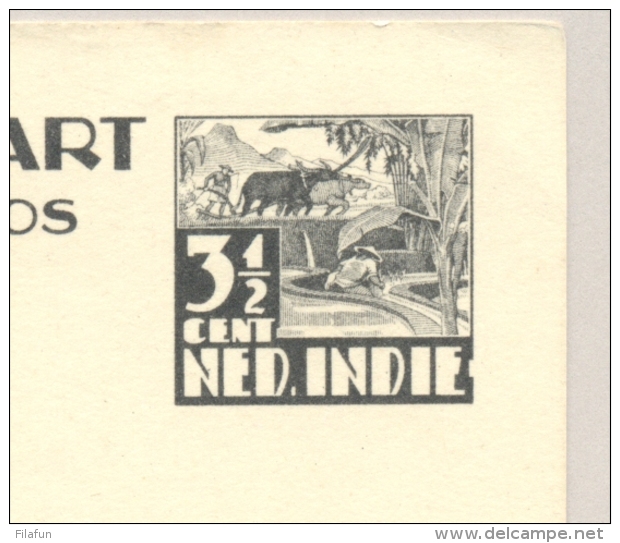 Nederlands Indië - 1941 - 3,5 Cent Karbouw Offset Printing Briefkaart G68 Ongebruikt - Not In H&amp;G - Nederlands-Indië