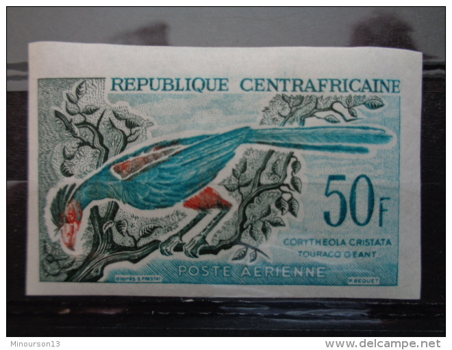 REPUB. CENTRAFRICAINE 1960 NON DENTELES P.A Y&amp;T N° 7 &amp; 8 ** - OISEAUX DIVERS - Zentralafrik. Republik