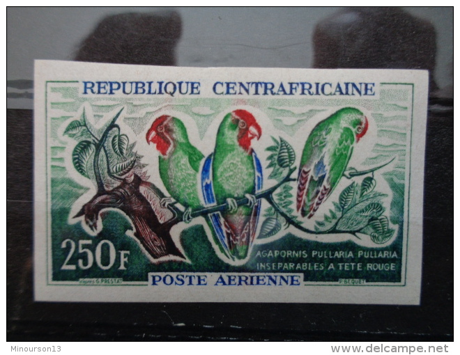 REPUB. CENTRAFRICAINE 1960 NON DENTELES P.A Y&amp;T N° 7 &amp; 8 ** - OISEAUX DIVERS - Zentralafrik. Republik