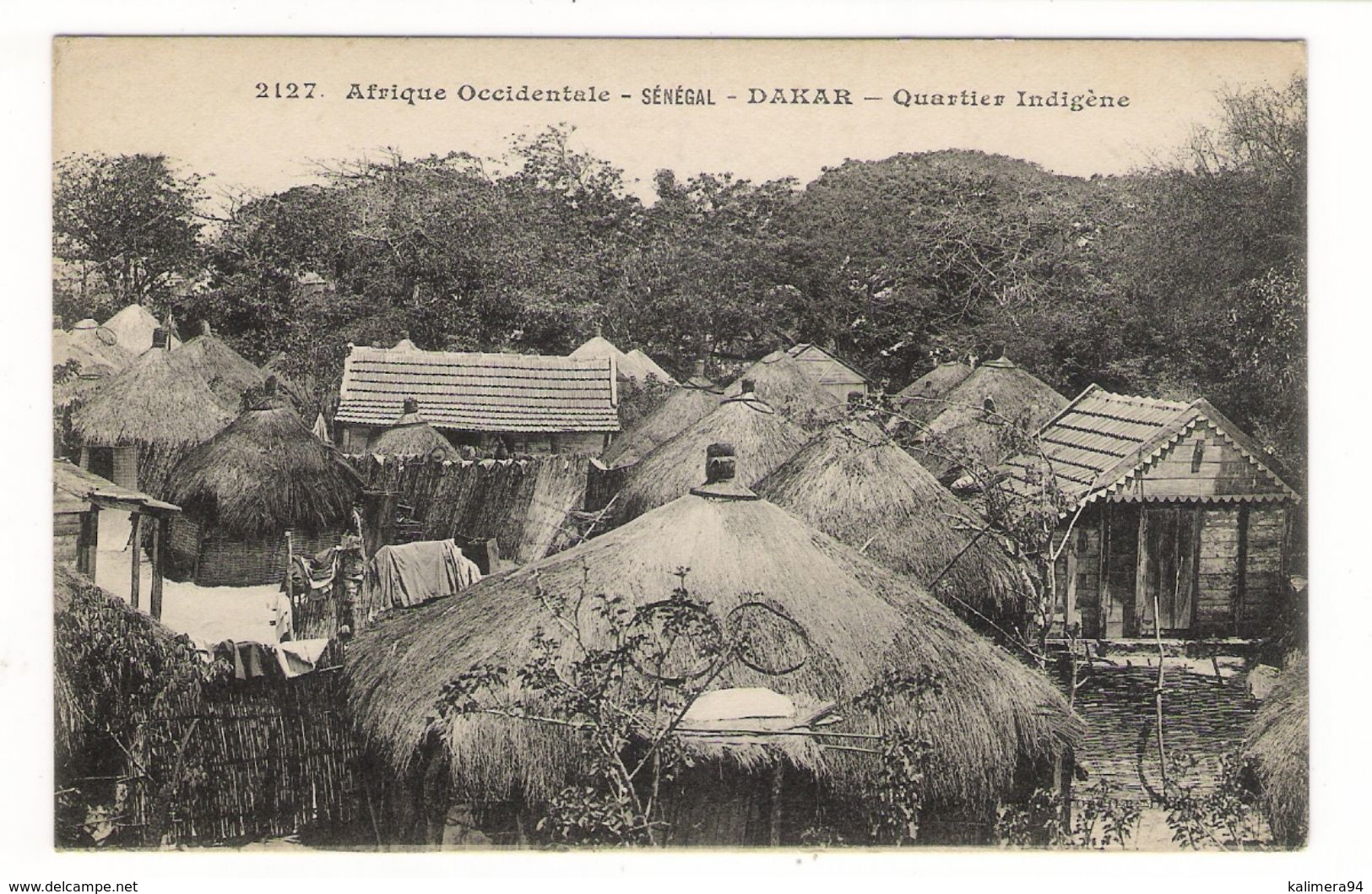 Afrique  Occidentale  /  SENEGAL  /  DAKAR  /  QUARTIER  INDIGÈNE  / Coll. FORTIER  N° 2127 - Guinée Française