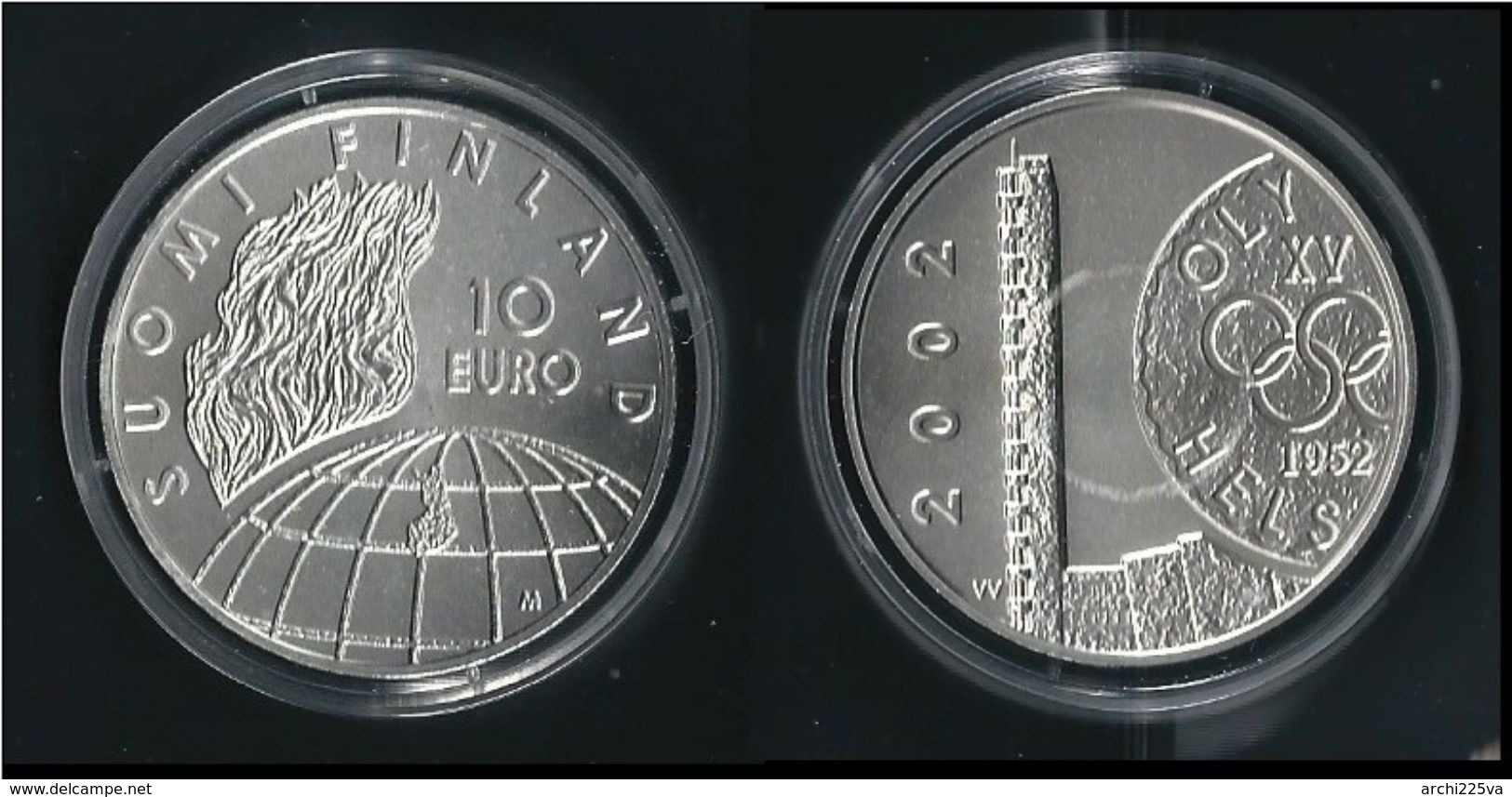 Suomi  FINLAND 2002 - OLimpiadi Helsinki 1952 - 10 EURO - FDC - Argento / Argent / Silver 925 - ! NO Proof  ! = Più RARA - Finlandia