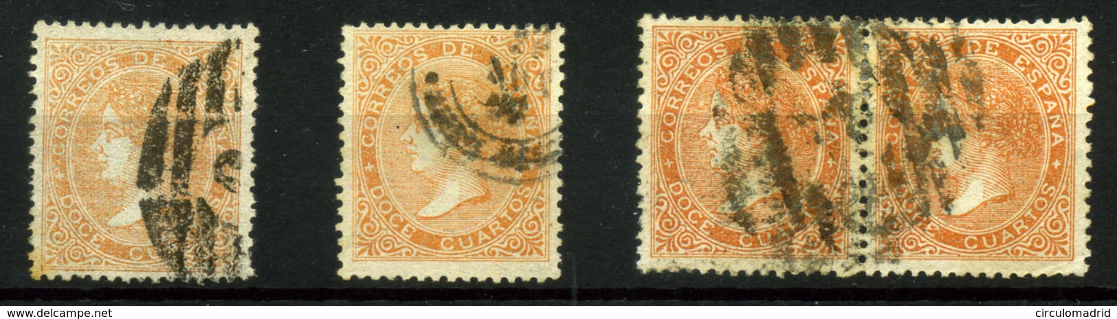 España Nº 89 Y 89A. Año 1867 - Used Stamps