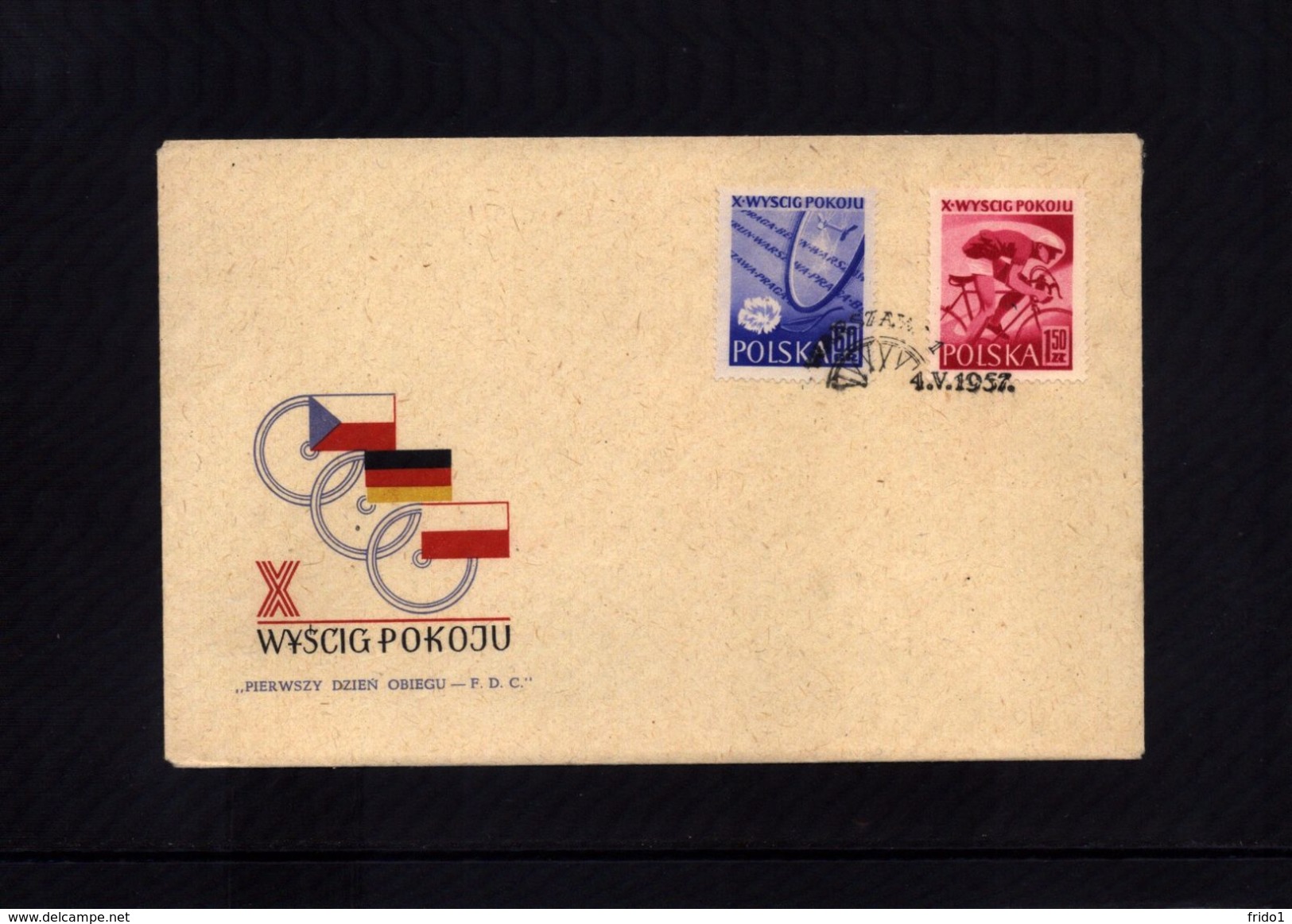 Poland / Polen 1957 Cycling Interesting Cover - Radsport