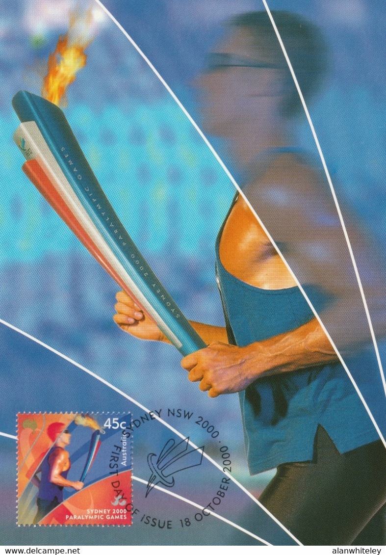 AUSTRALIA 2000 Sydney Paralympic Games (2nd Issue): Set Of 2 Maximum Cards CANCELLED - Estate 2000: Sydney - Paralympic