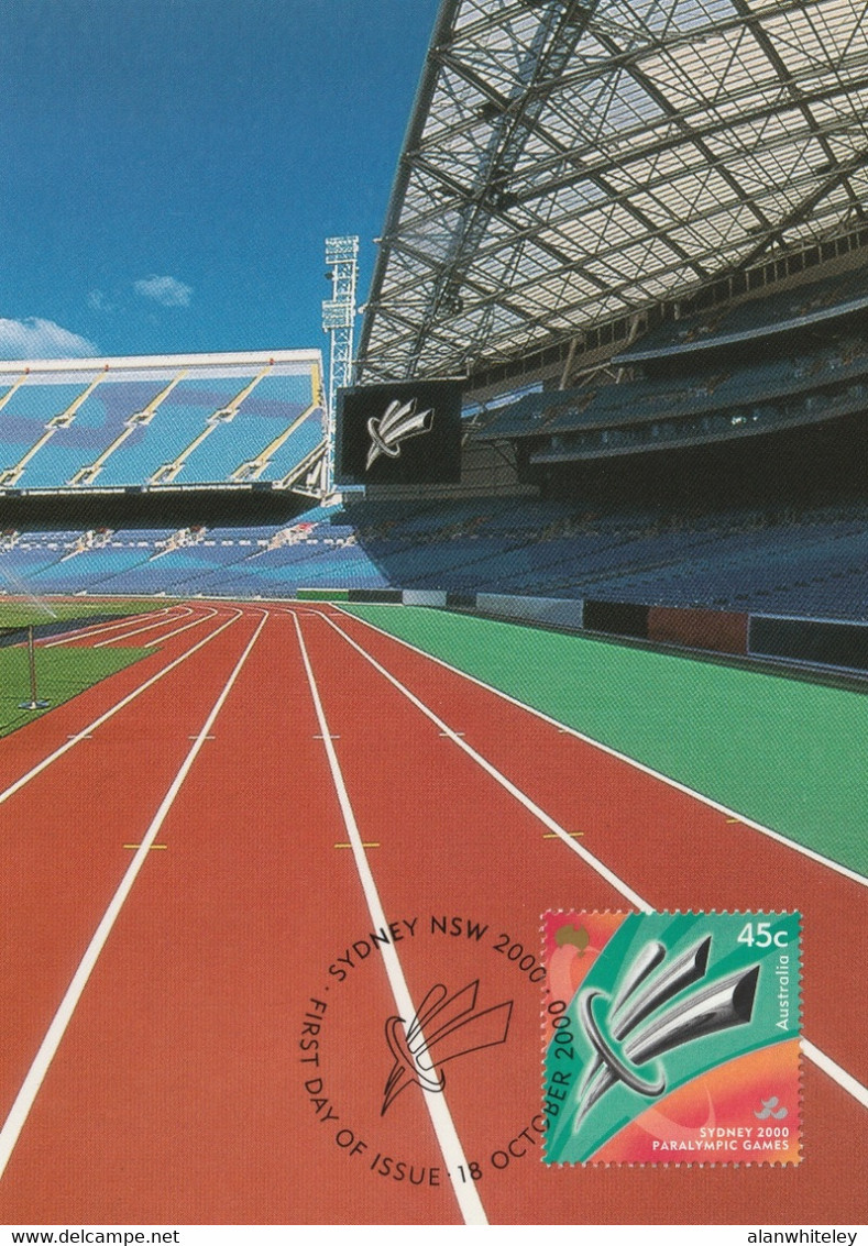 AUSTRALIA 2000 Sydney Paralympic Games (2nd Issue): Set Of 2 Maximum Cards CANCELLED - Verano 2000: Sydney - Paralympic