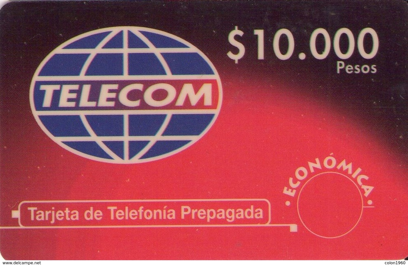 COLOMBIA. CO-TEL-PP-002. LOGO IN RED. 10000 $. (232) - Colombia