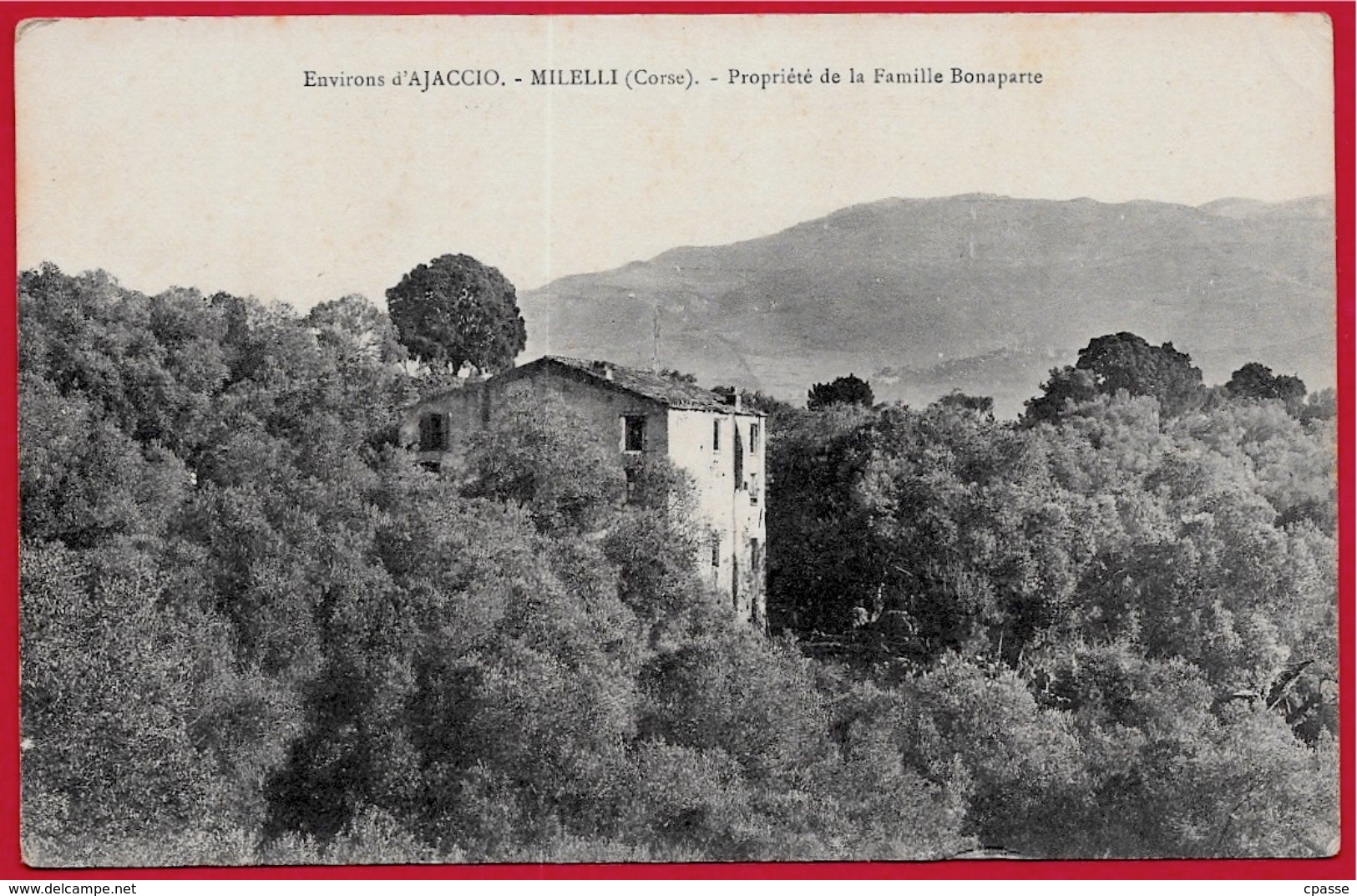 CPA 20 2A CORSE Du SUD - Environs D'Ajaccio MILELLI - Propriété De La Famille Bonaparte ° Collection J. Moretti N° 840 - Otros & Sin Clasificación