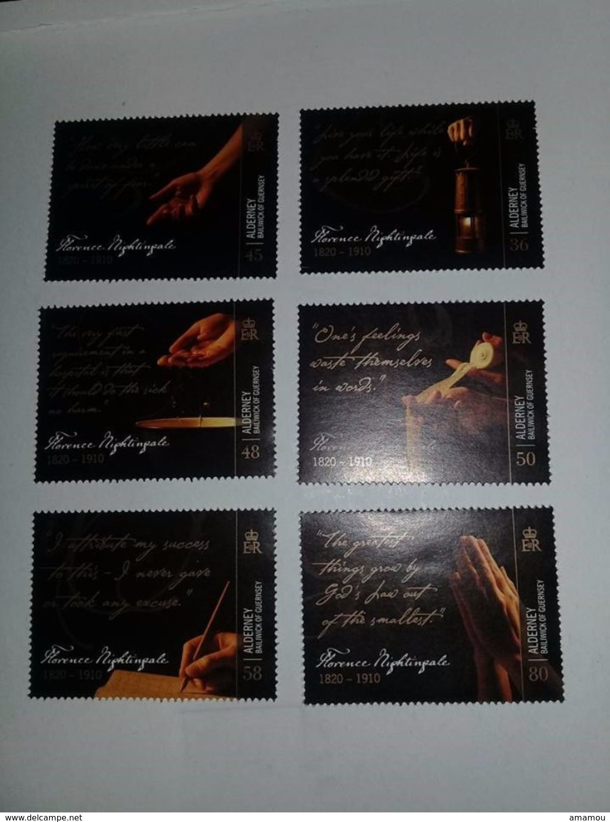 2010-Alderney -Florence Nightingale- Complete Set  MNH** - Alderney