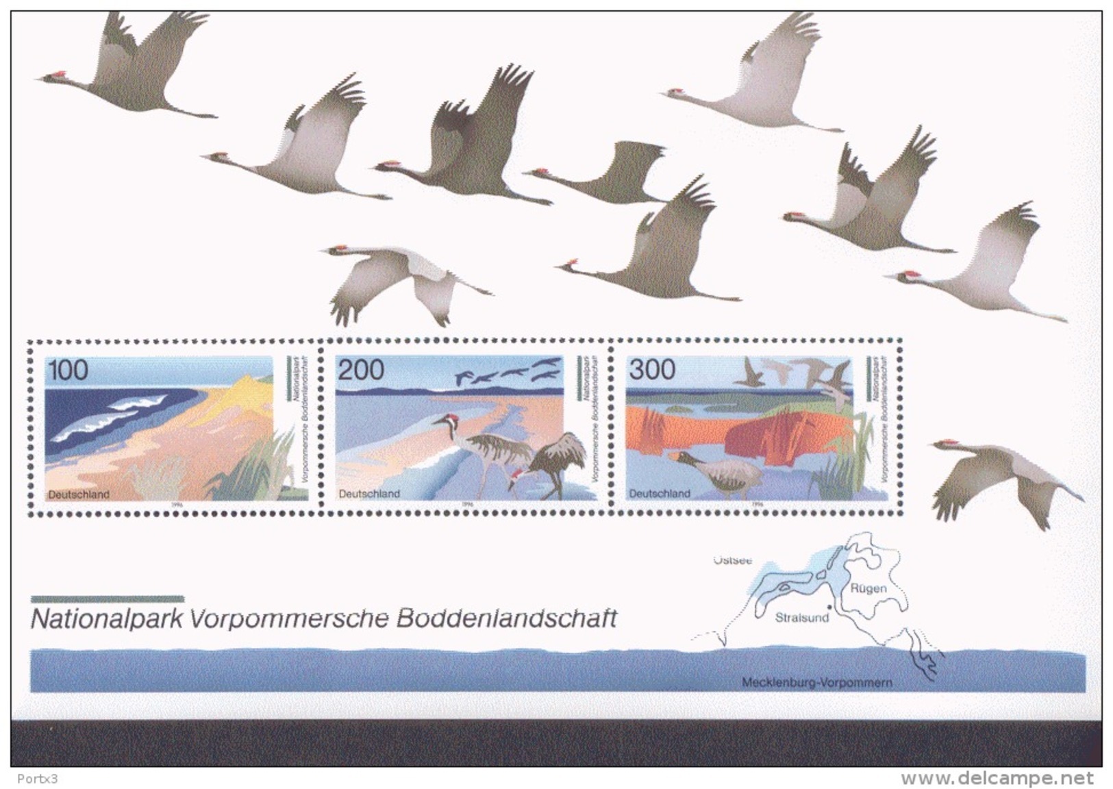 Bund Block 36 Naturpark Vorpommersche Boddenlandschaft Postfrisch MNH ** Neuf - Autres & Non Classés