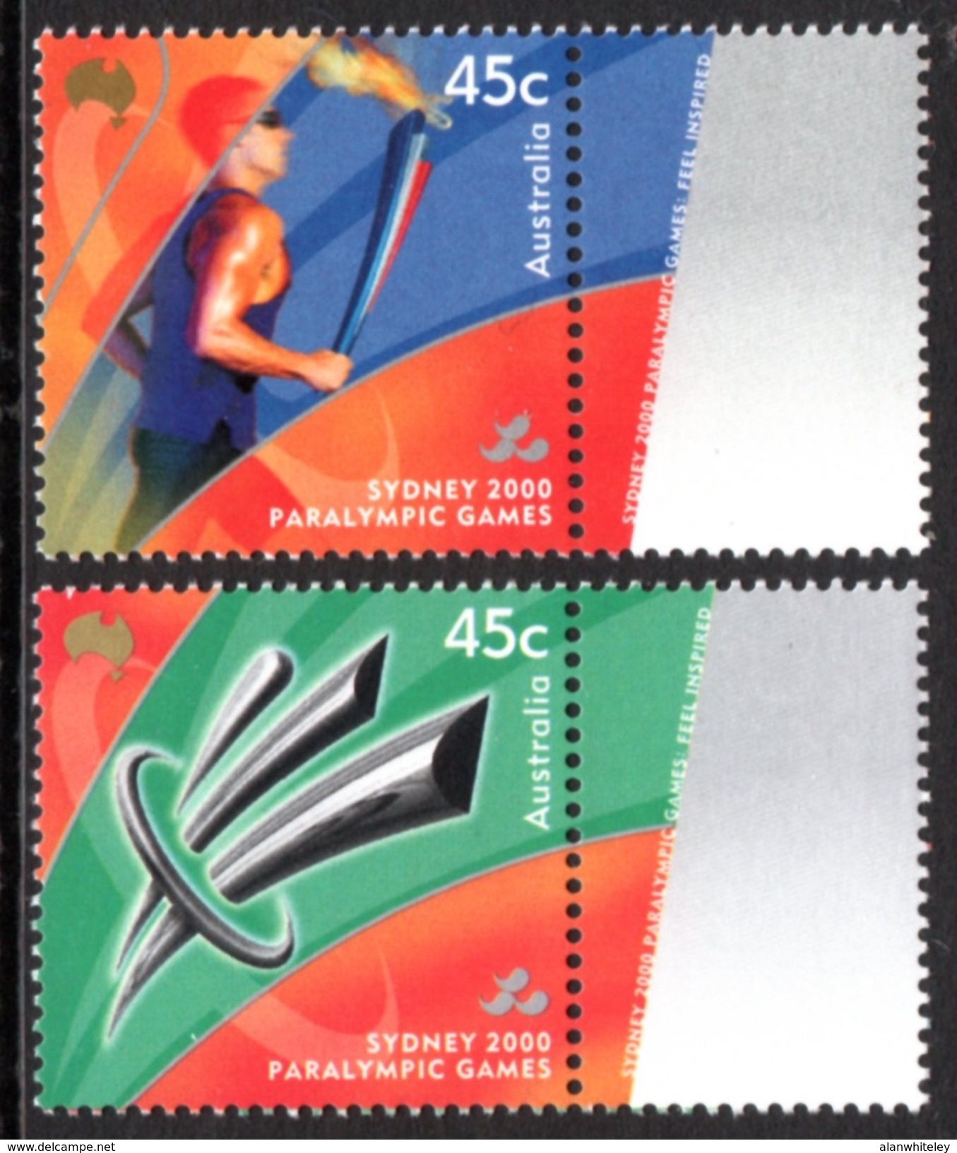 AUSTRALIA 2000 Sydney Paralympic Games (2nd Issue): Set Of 2 Stamps UM/MNH - Eté 2000: Sydney - Paralympic