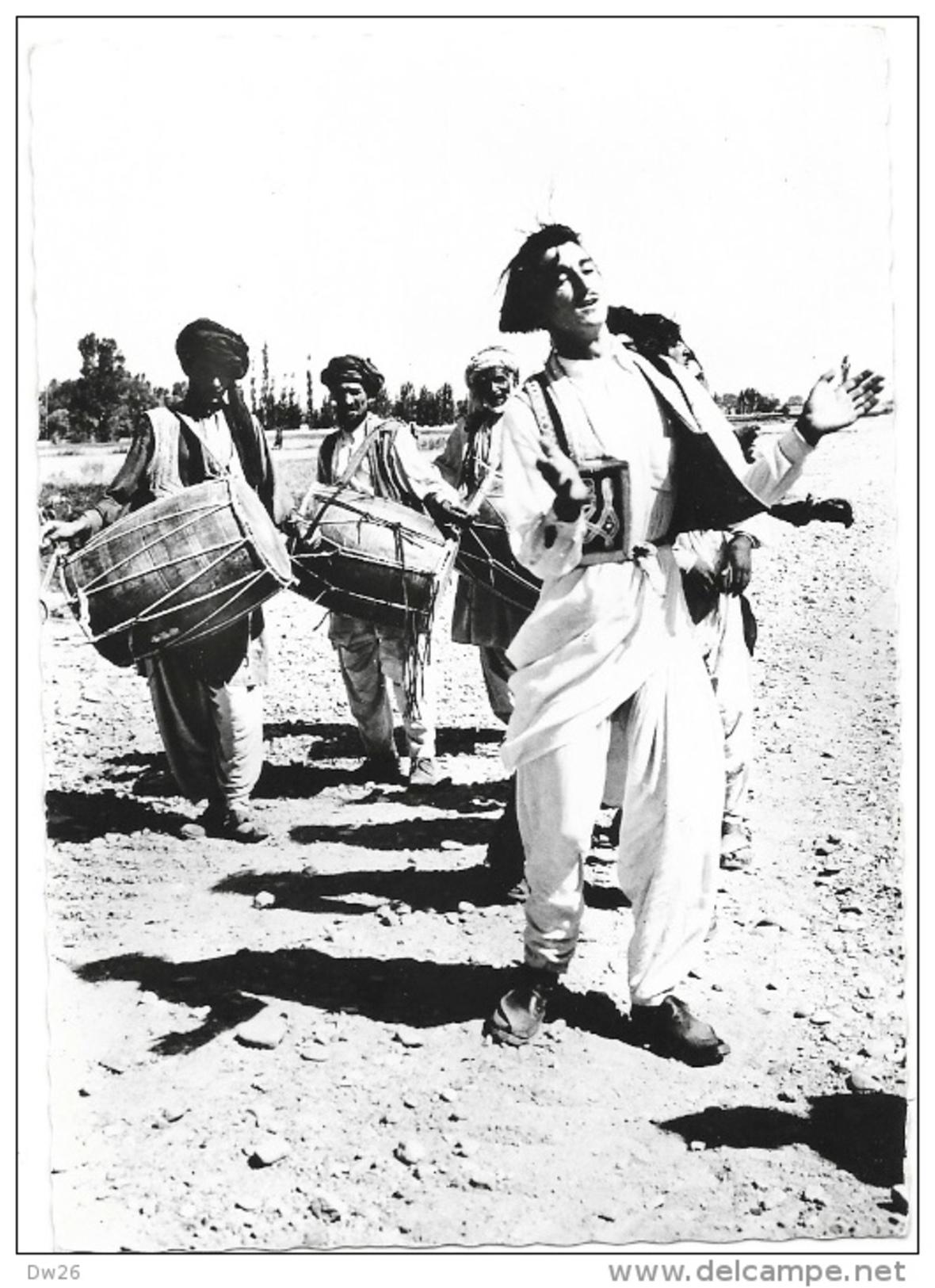 Afghanistan - Gazni - Jour De Fête - Musiciens - Carte Dédicacée Par Le Photographe A. Robillard, Non Circulée - Asie