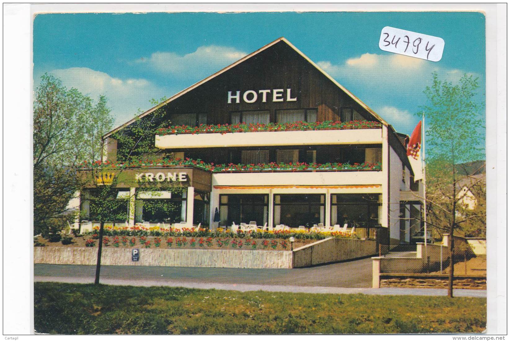 CPM GF -34794 -Allemagne -Traben Trarbach - Hotel Krone-Envoi Gratuit - Traben-Trarbach