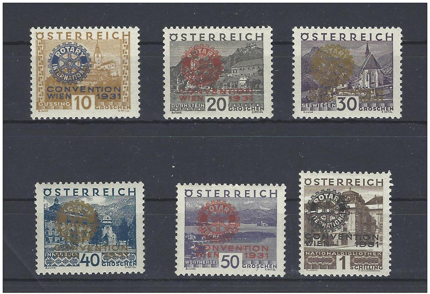 Rotarier Mi. Nr. 518 - 523 Postfrisch, Mi. 700,-- - Unused Stamps